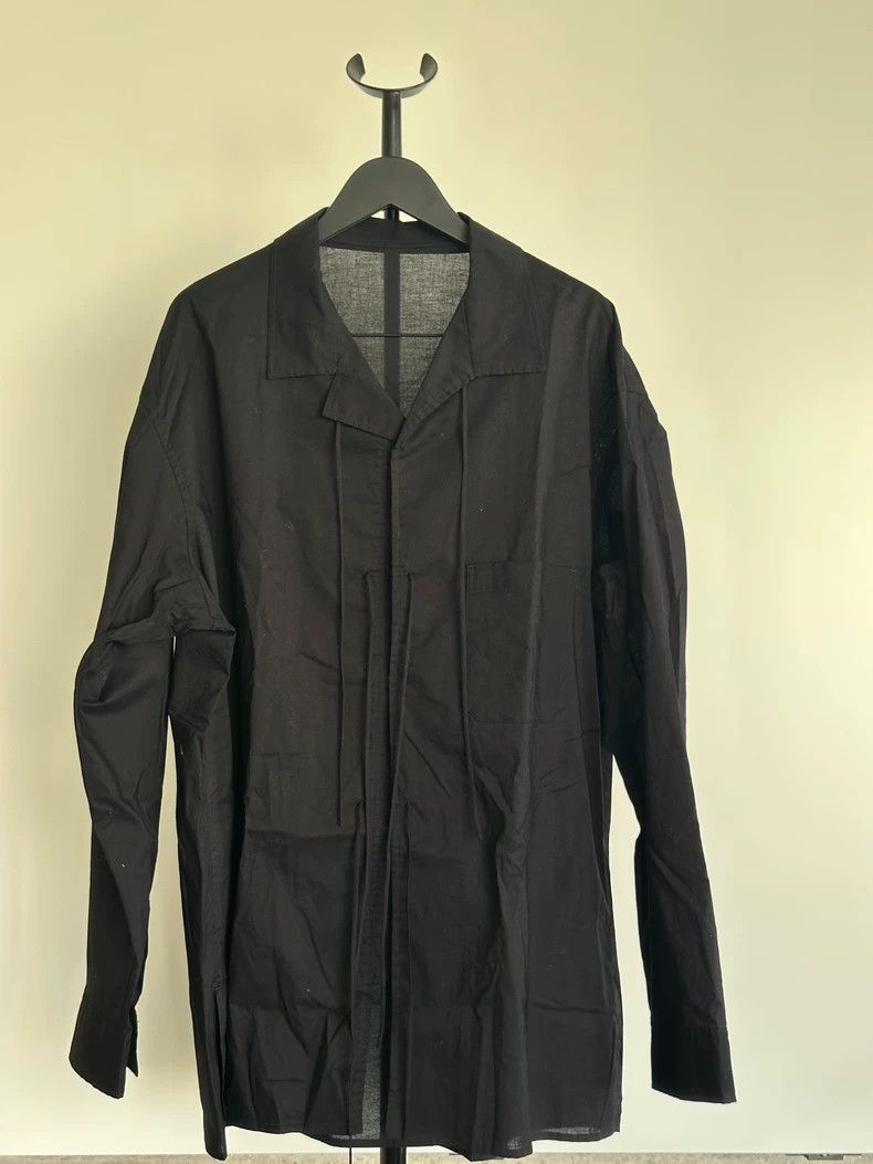 Yohji Yamamoto Yohji Yamamoto Pour Homme Black Long Sleeve Shirt Size US M / EU 48-50 / 2 - 1 Thumbnail