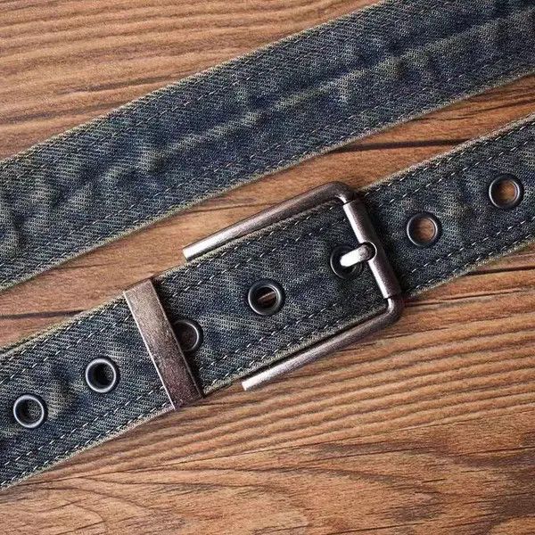 Japanese Brand nezawa x Jinno 47 Inch Vintage Workwear Denim Belt Size ONE SIZE - 8 Thumbnail