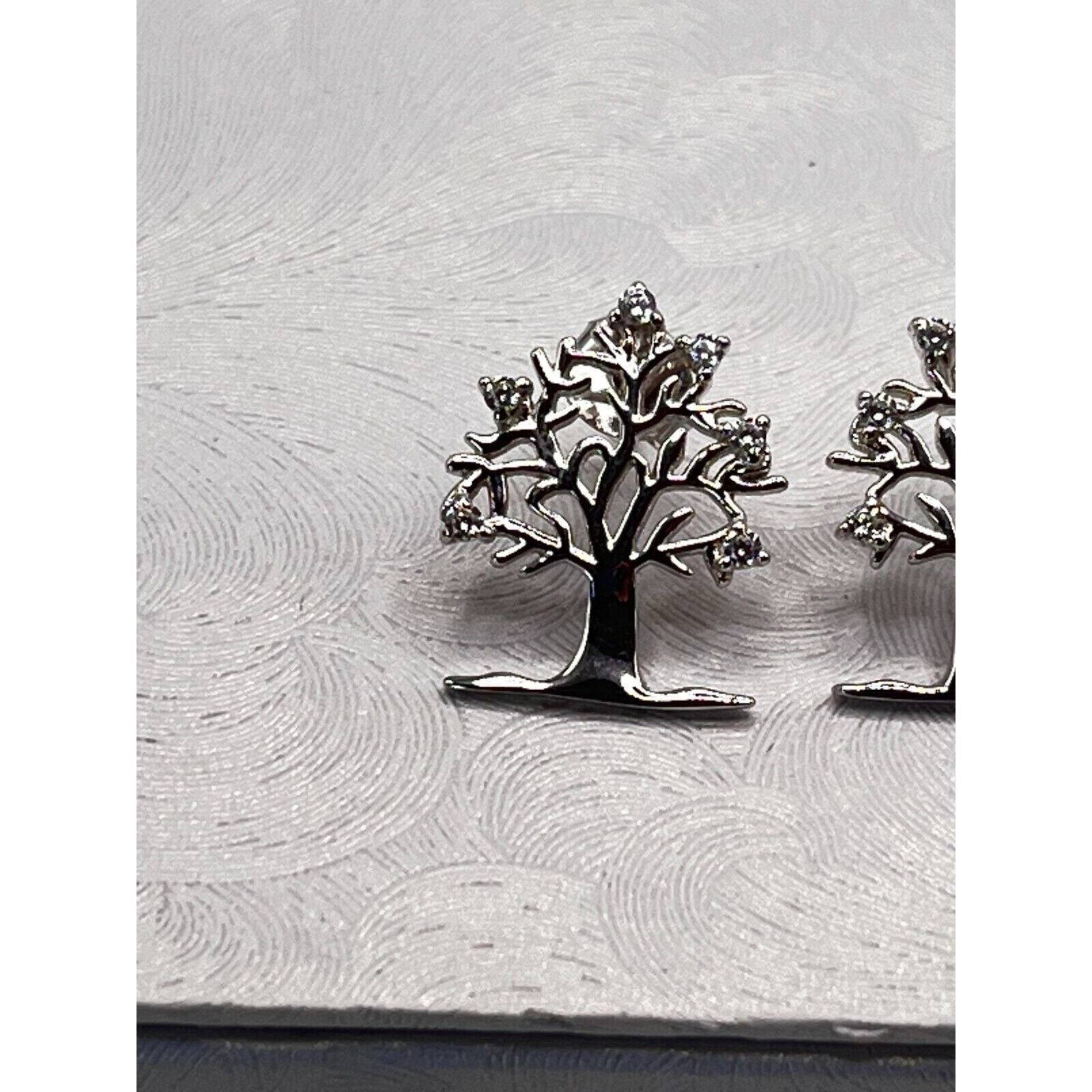 The Unbranded Brand 925 Sterling Silver Tree of Life Earrings 17.5 MM Brand New Size ONE SIZE - 5 Thumbnail