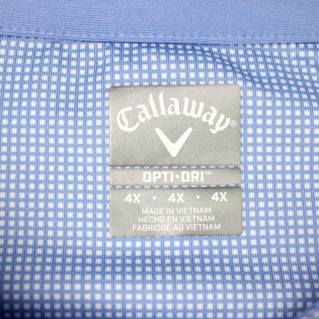 Callaway Callaway Golf Polo Shirt Men 4XL Blue Geometric Opti-Dri Short Sleeve Size US XXL / EU 58 / 5 - 7 Thumbnail
