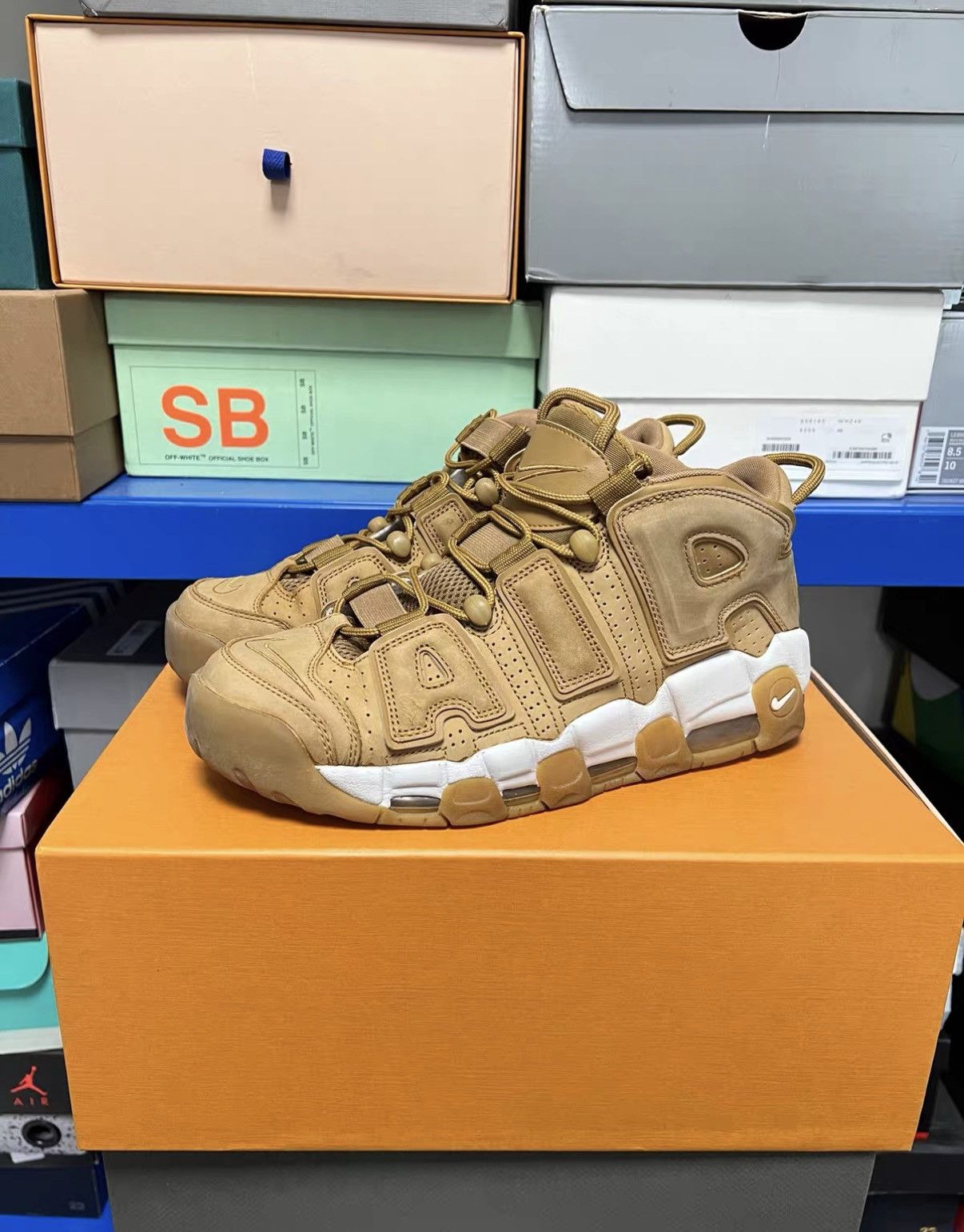 Nike Nike Air More Uptempo Wheat J42 Size US 9.5 / EU 42-43 - 1 Thumbnail