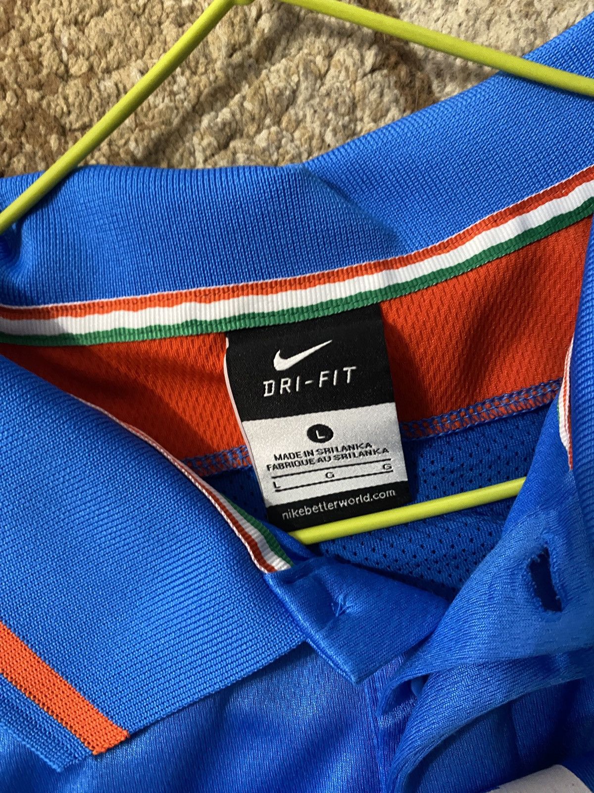 Nike Nike Dri Fit Sahara India Cricket Jersey Size US L / EU 52-54 / 3 - 5 Thumbnail