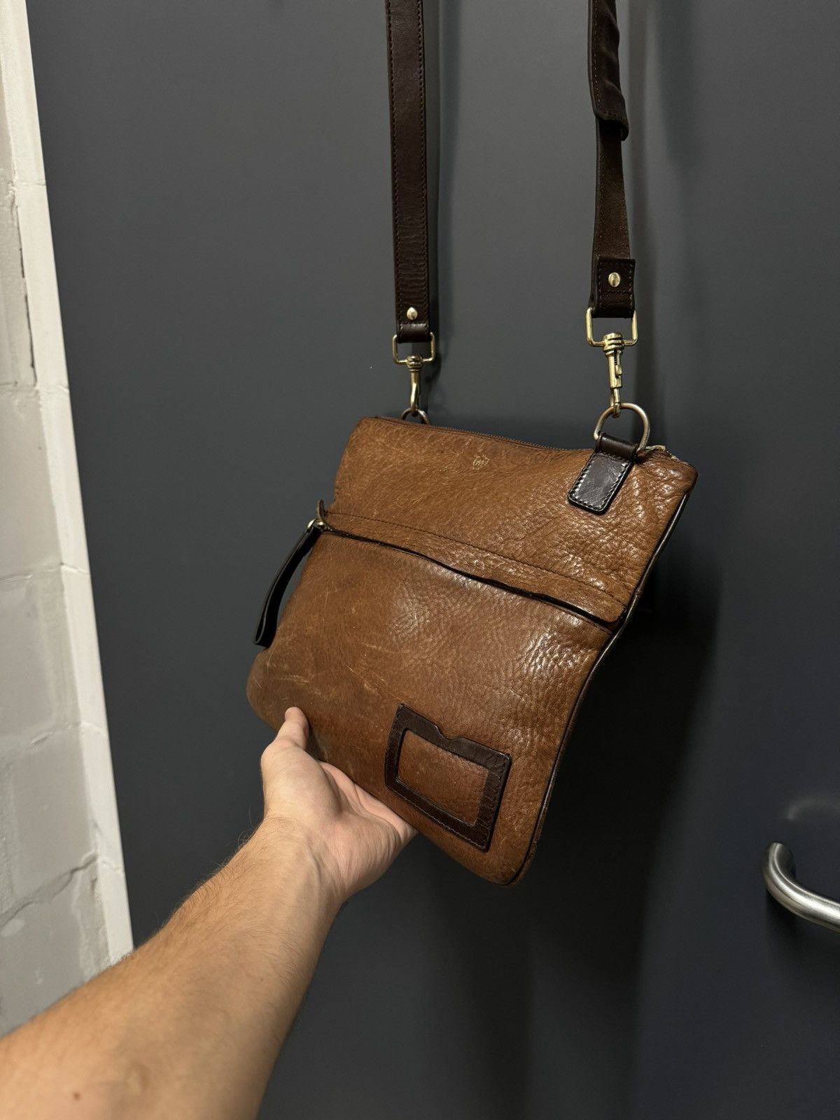 Massimo Dutti Massimo Dutti vintage leather bag real leather rare 90s 00s Size ONE SIZE - 9 Thumbnail