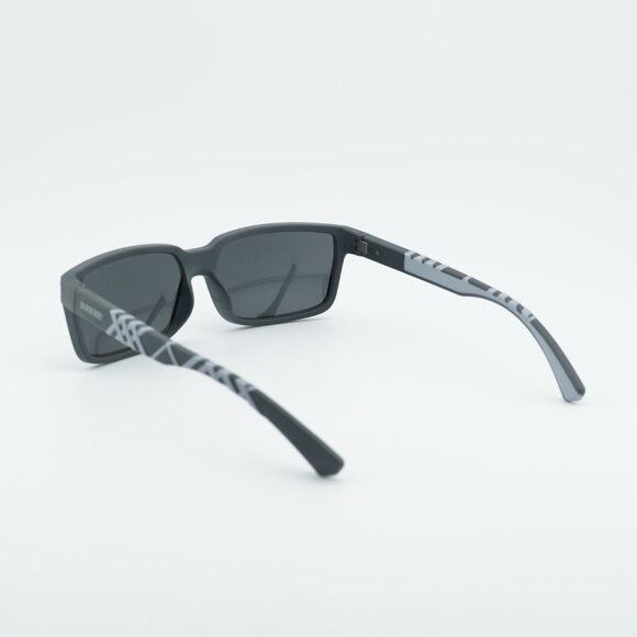 Burberry Burberry BE4495D 423387 Sunglasses Grey Rectangle Frame Size ONE SIZE - 2 Thumbnail