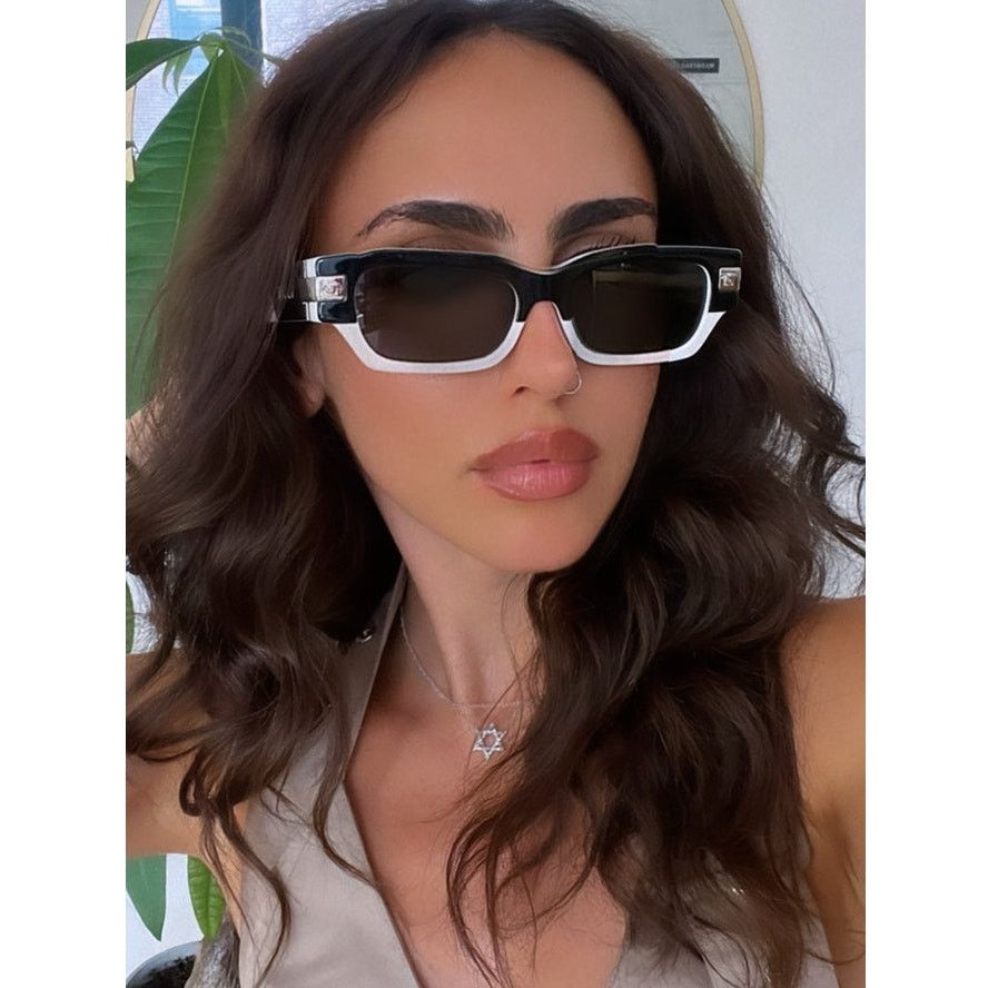 Versace NEW Versace VE4465 Black White Square Sunglasses Size ONE SIZE - 2 Thumbnail