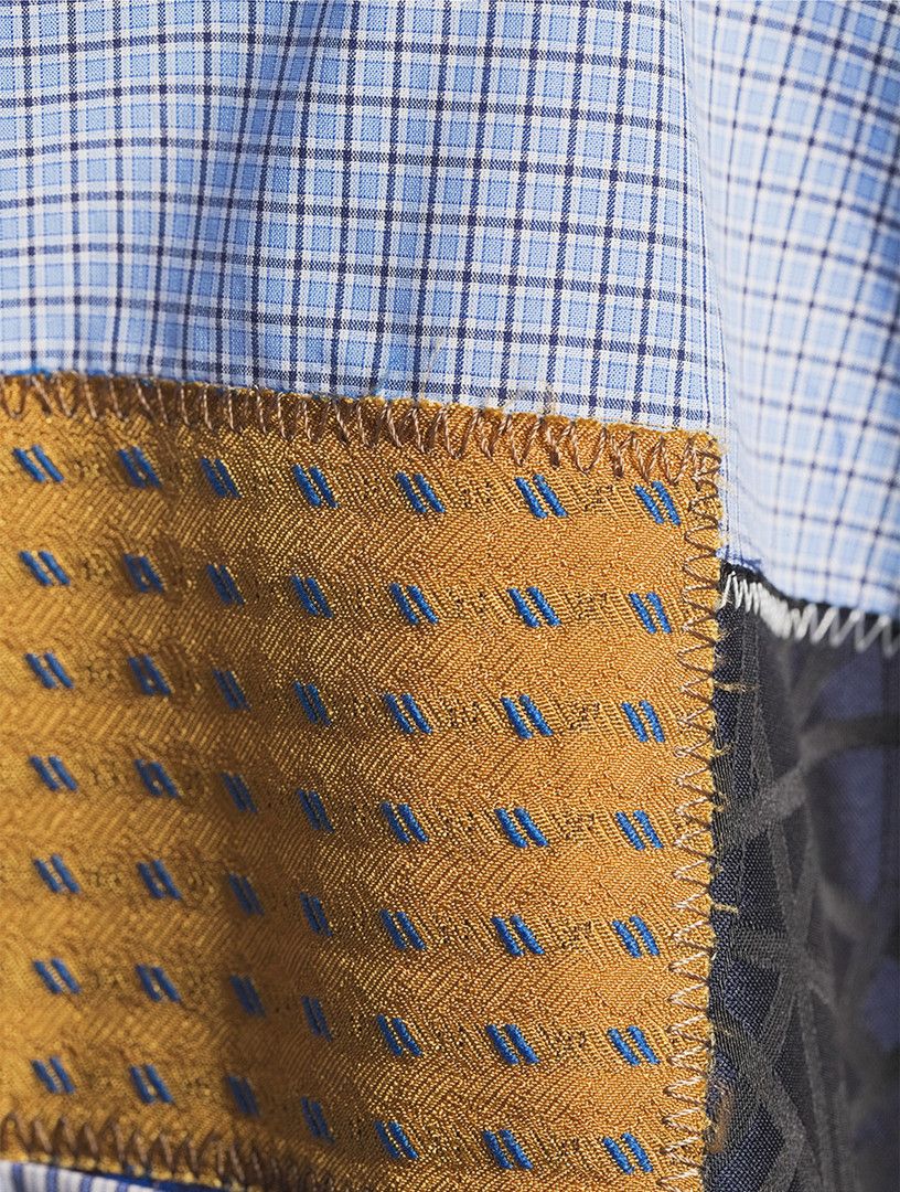 Junya Watanabe o1h1sh10525 Patchwork Shirt in Multicolor Size US M / EU 48-50 / 2 - 6 Thumbnail