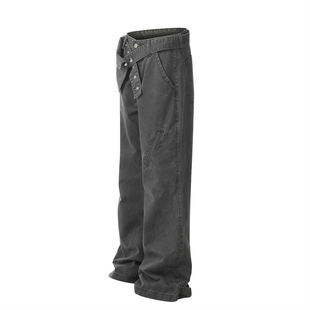 Japanese Brand × Jean Punk loose men's outdoor street trend washed cargo jeans Size US 32 / EU 48 - 3 Thumbnail