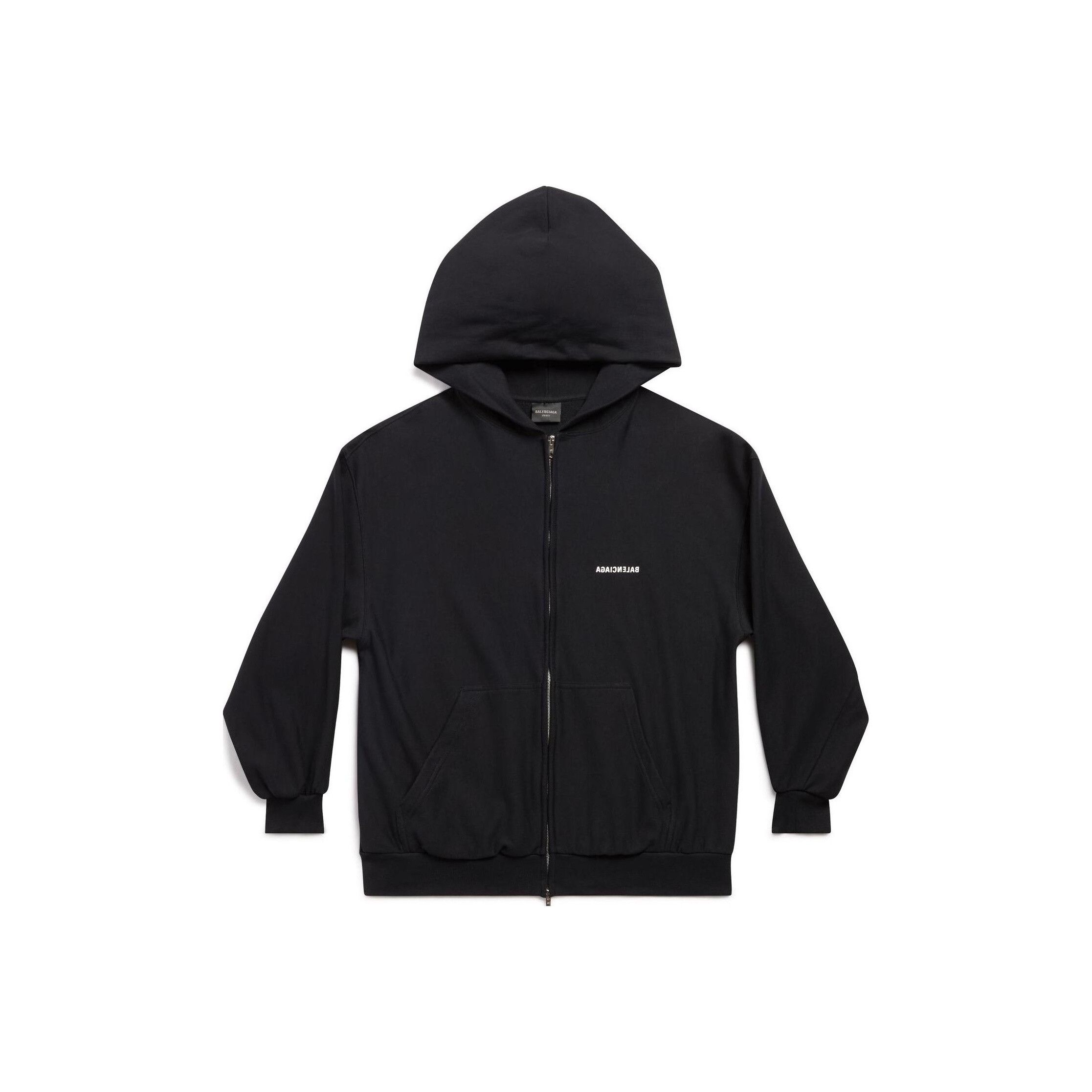 Balenciaga Balenciaga SS23 Mirror Logo Zip-Up Hoodie XL Size US XL / EU 56 / 4 - 1 Thumbnail