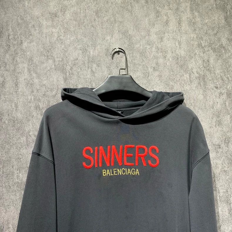 Balenciaga Balenciaga Black Sinner Hoodie 2502-Nextarrow Size US M / EU 48-50 / 2 - 5 Thumbnail