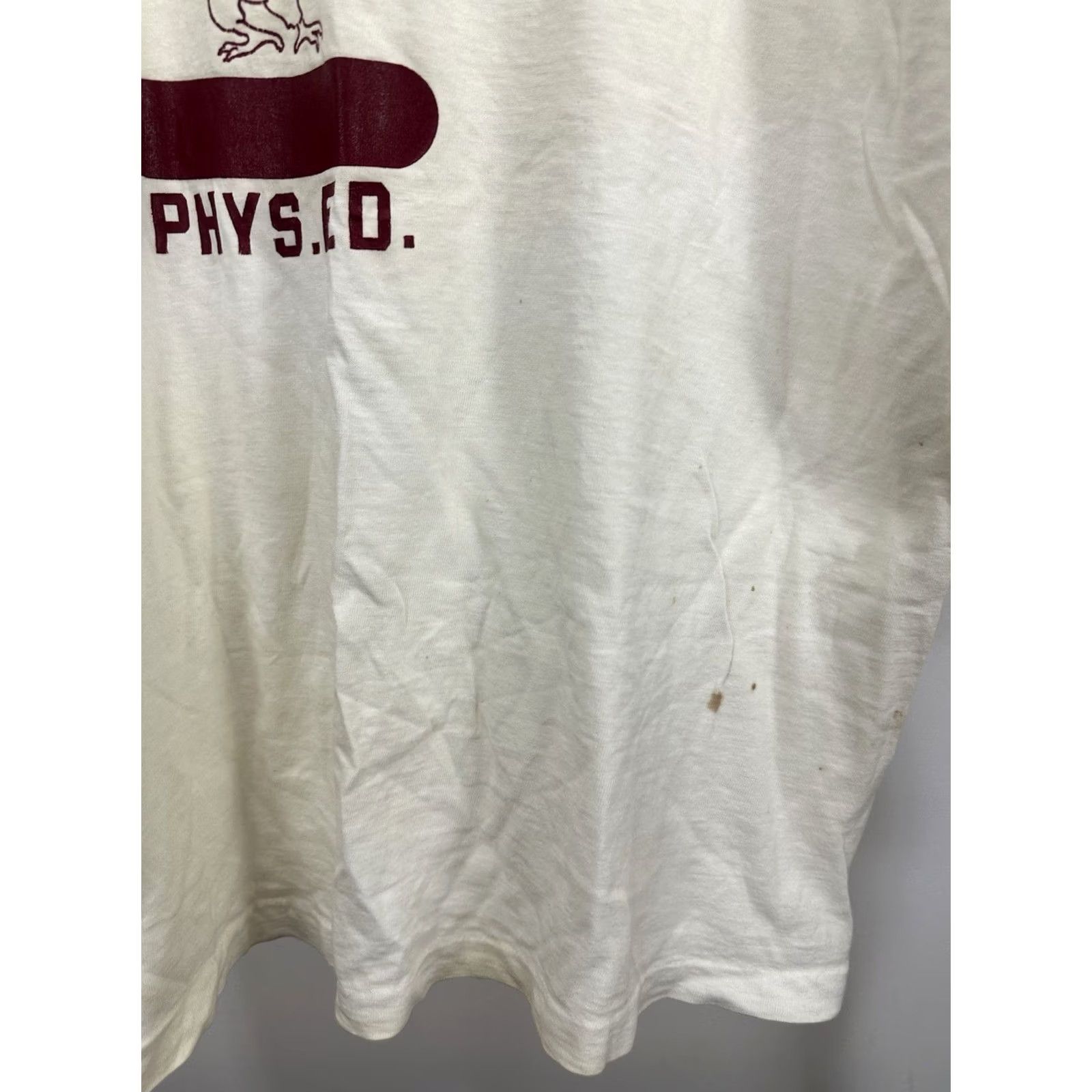 Champion VTG 60s Champion Running Man Middleton Physical Ed Worn Thin T-Shirt XL White Mens Shirts 60s Champion Shirt XL White Mens Size US XL / EU 56 / 4 - 6 Thumbnail