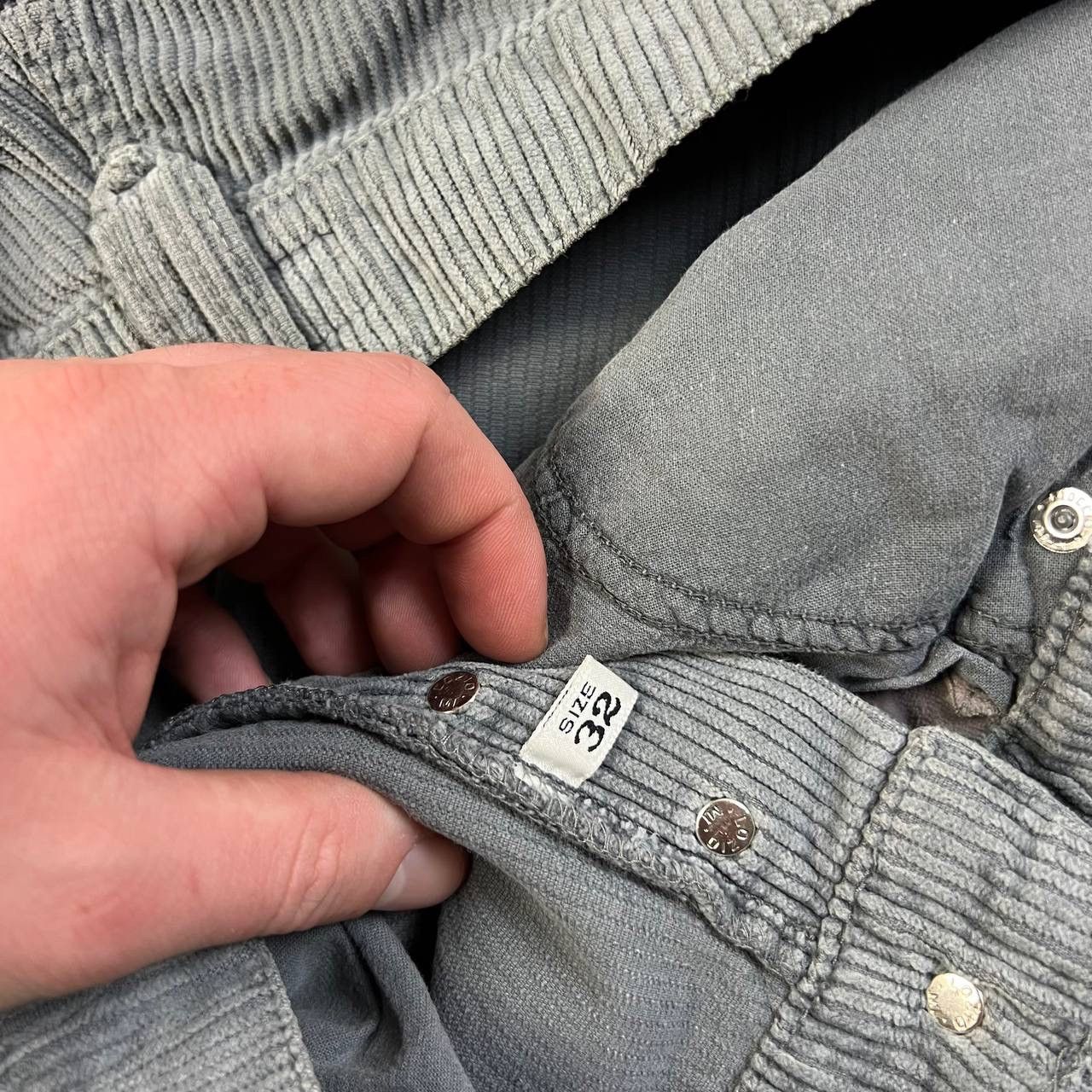 Armani Armani Jeans Metal Logo Corduroy Casual Pants Size US 32 / EU 48 - 11 Thumbnail