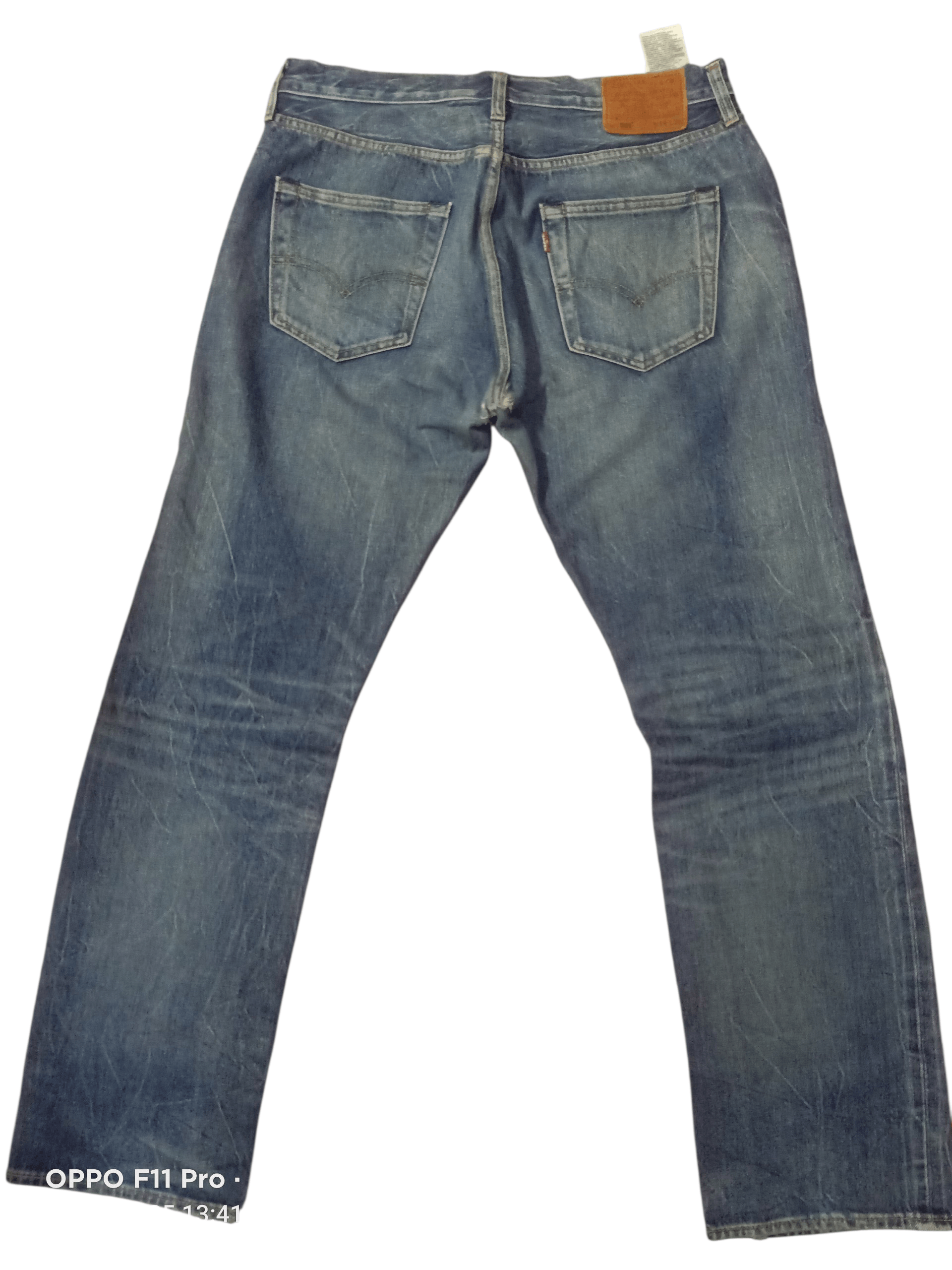 Levi's Vintage Clothing 💥 Vintage Levi's 501 (LVC) Distressdenim Men Redselved 💥 Size US 34 / EU 50 - 2 Thumbnail