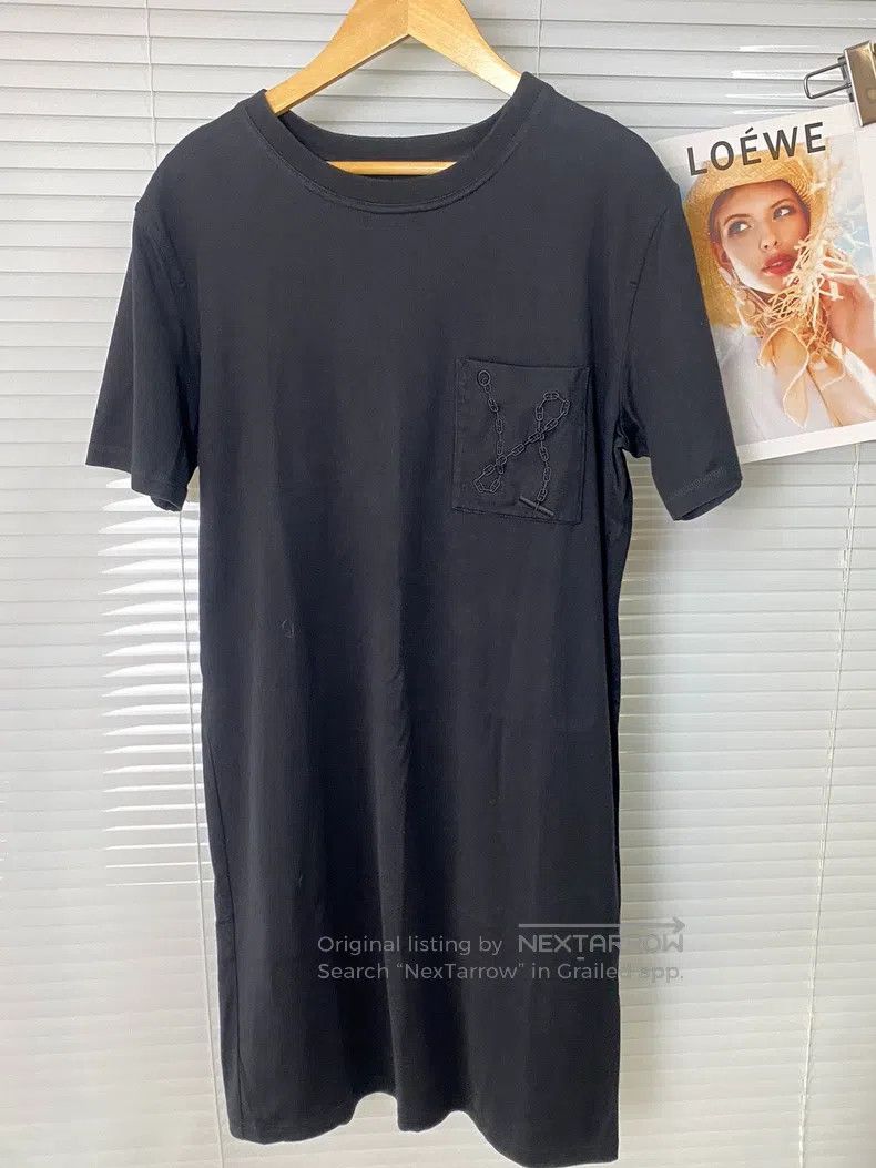 Hermes Hermes Black Dress with Delicate Chain Embroidery Pattern Size XS / US 0-2 / IT 36-38 - 1 Thumbnail