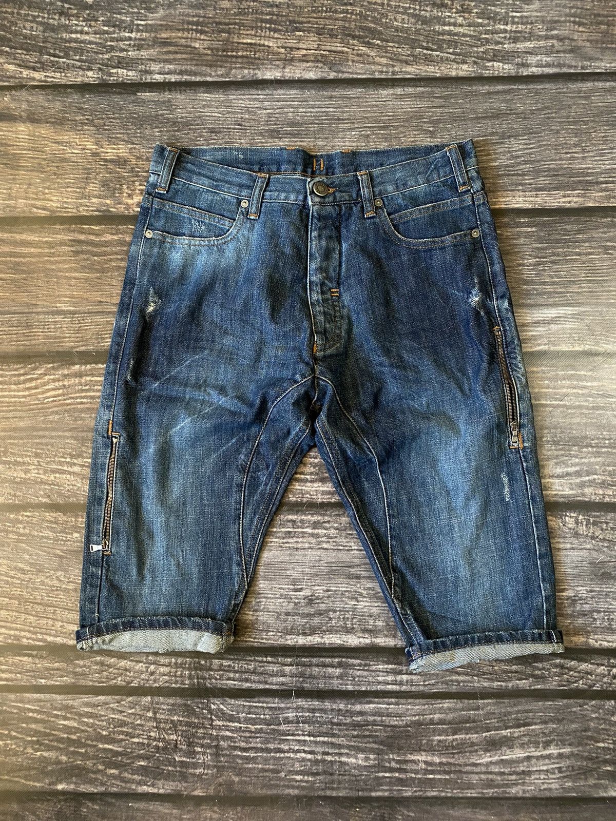 Neil Barrett Neil Barrett Patchwork Denim Shorts Size US 30 / EU 46 - 4 Thumbnail
