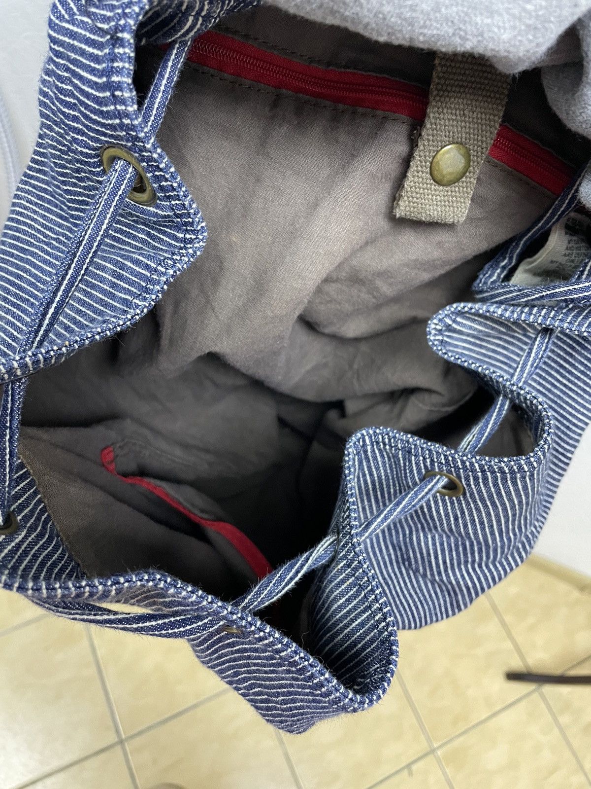 Vintage tough jeansmith 100 % cotton backpak Size 32 - 9 Thumbnail