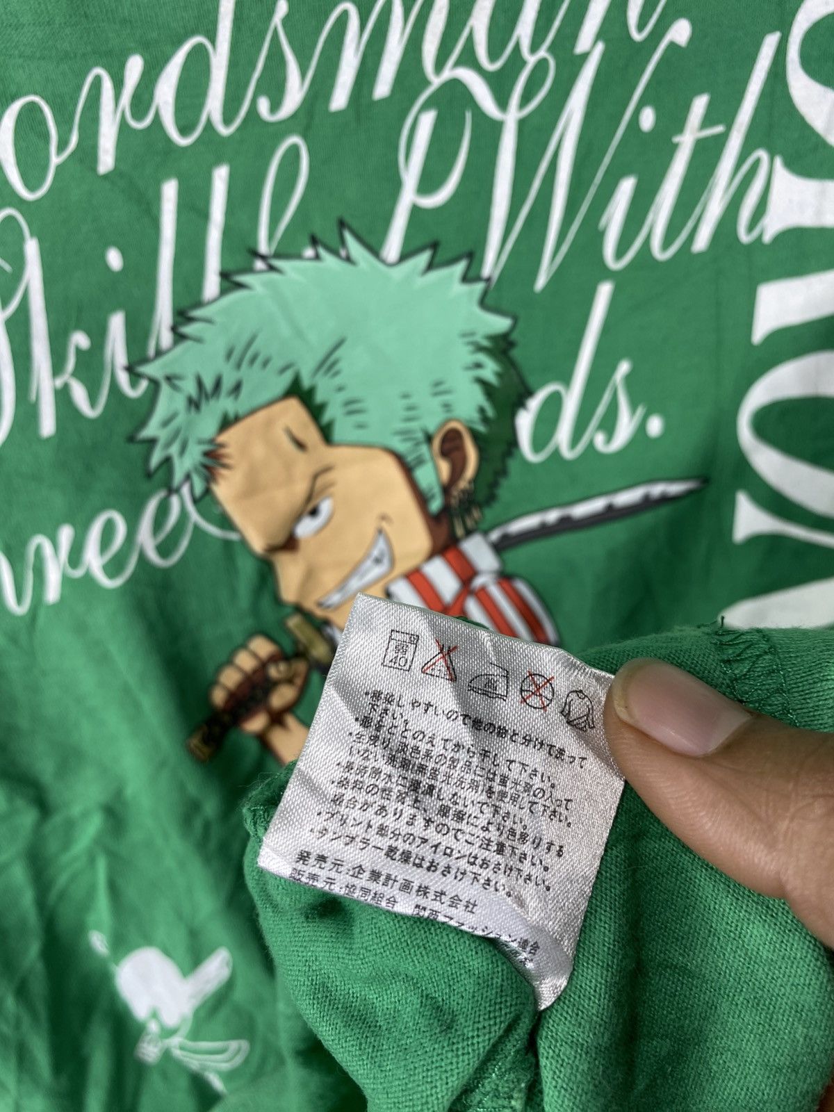 One Piece × Vintage RARE ONE PIACE RORONOA.ZORO FADED TEE LONG SLEEVE Size US M / EU 48-50 / 2 - 7 Thumbnail