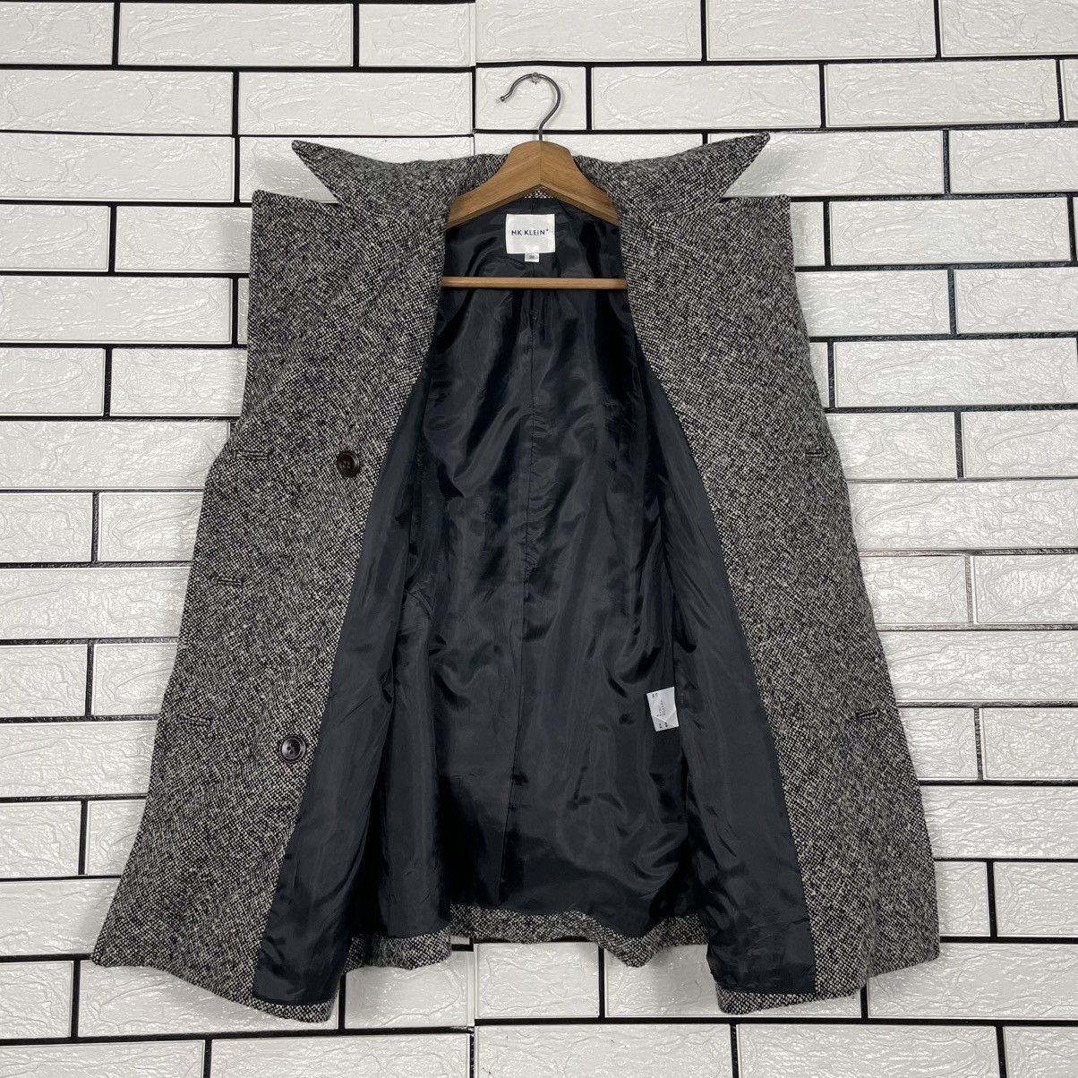 Michel Klein MK Klein Double Breasted Houndstooth Jacket Size S / US 4 / IT 40 - 11 Thumbnail