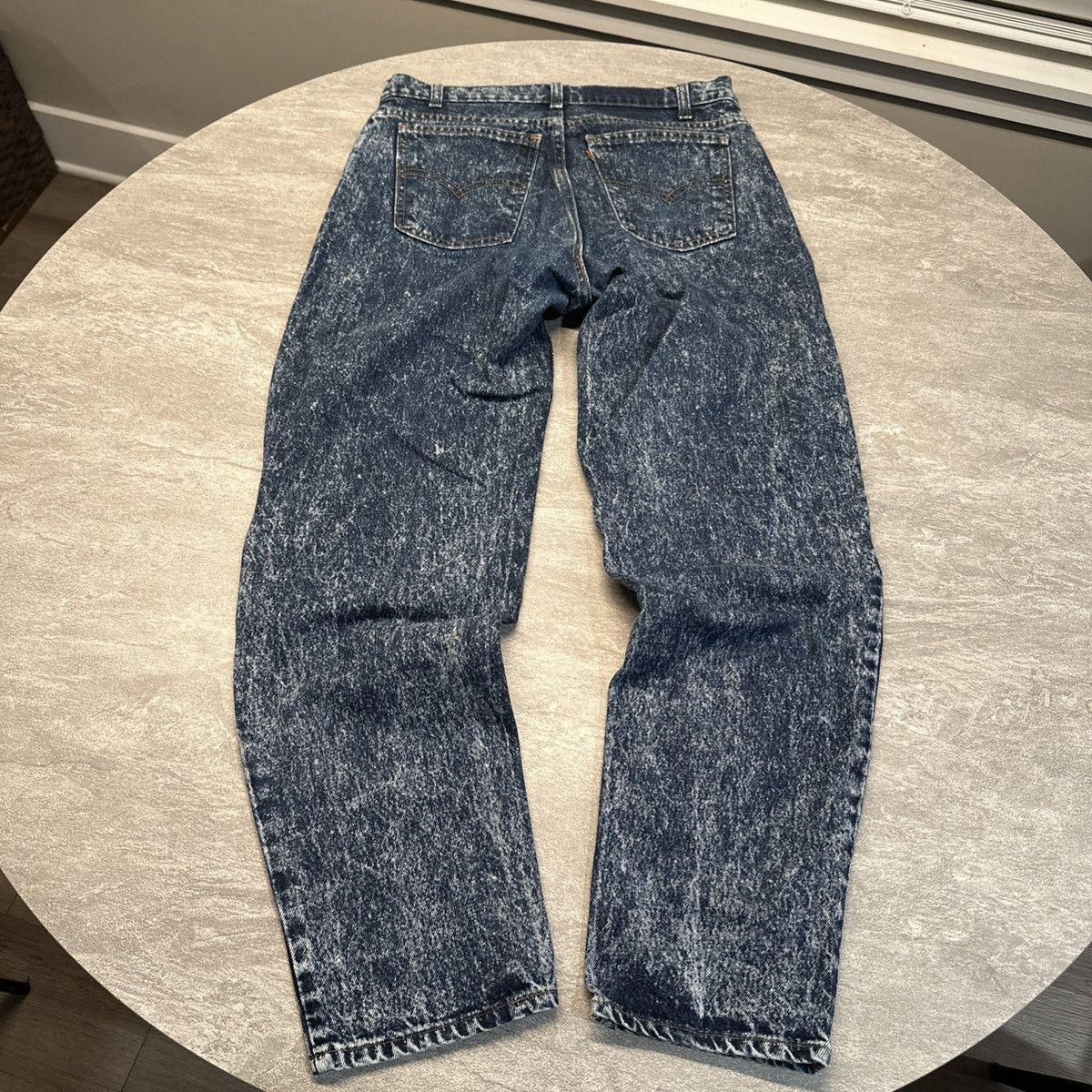 Levi's × Vintage Vtg 80s 90s Levis Acid Wash Orange Tab Blue Denim Jeans USA Size US 32 / EU 48 - 6 Thumbnail