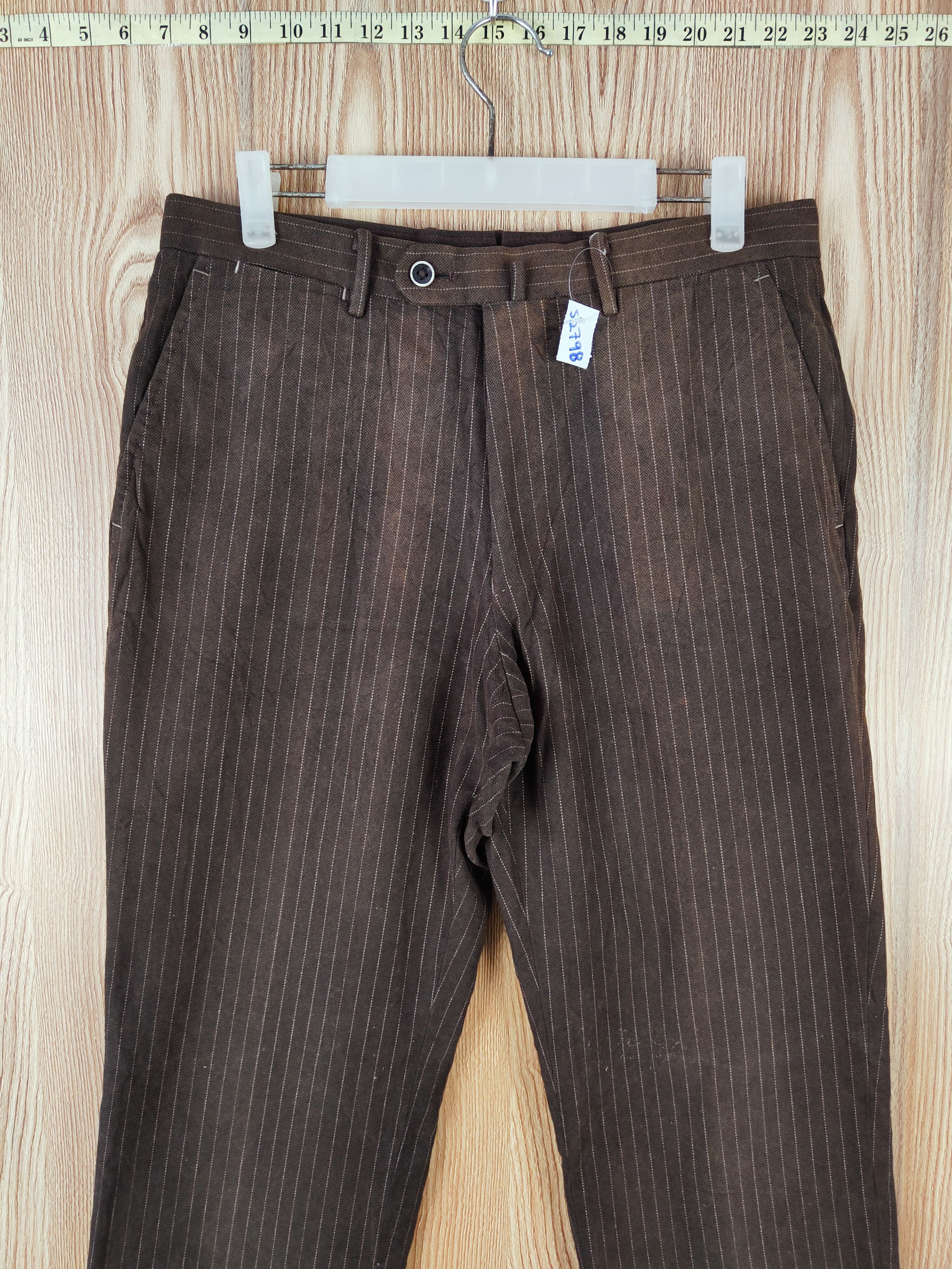 Japanese Brand × Vintage DL The Suit Company Dark Brown Casual Pants #S2798 Size US 32 / EU 48 - 2 Thumbnail