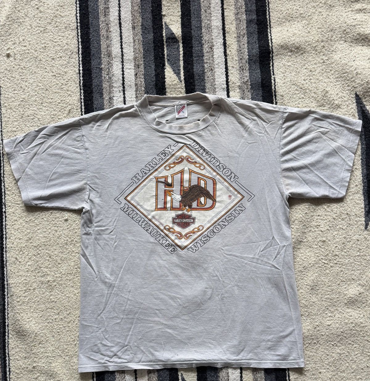 Harley Davidson Vintage 1988 Harley Davidson Joliet Illinois T-Shirt XL Size US XL / EU 56 / 4 - 1 Thumbnail