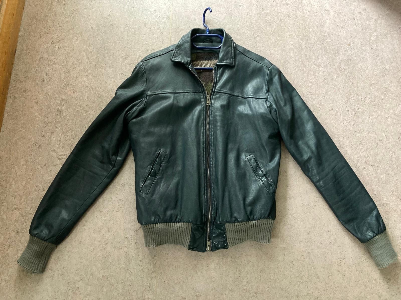 Giorgio Brato WLG by Giorgio Brato Leather Jacket Blue/Gray 50 M