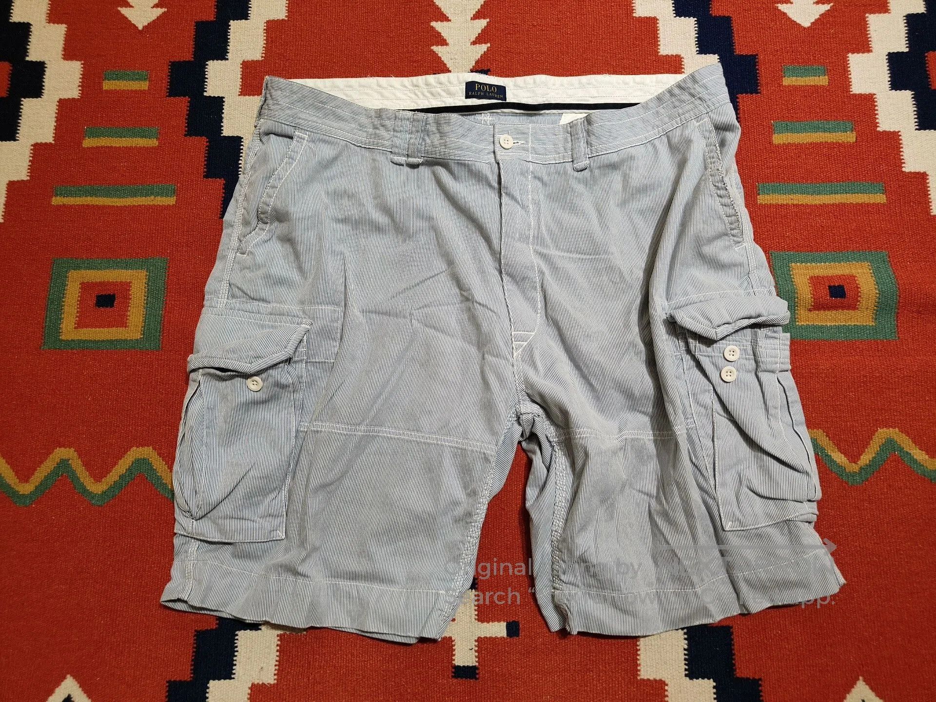 Polo Ralph Lauren Ralph Lauren Striped Cargo Pants Size 48B. Size US 32 / EU 48 - 8 Thumbnail