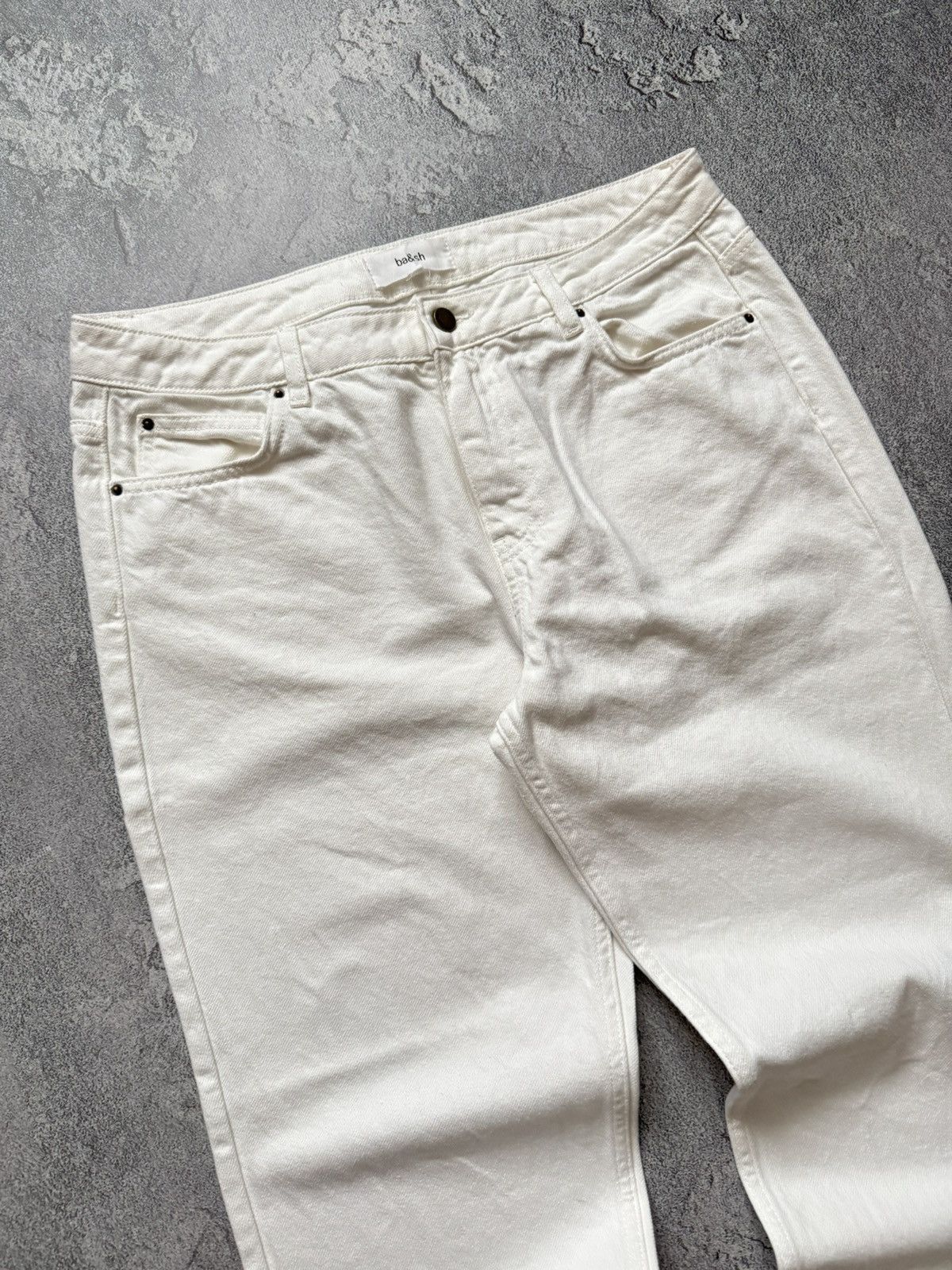 ba&sh BA&SH 3 Wmns white Jean pant trouser chino Size 26" / US 2 / IT 38 - 4 Thumbnail
