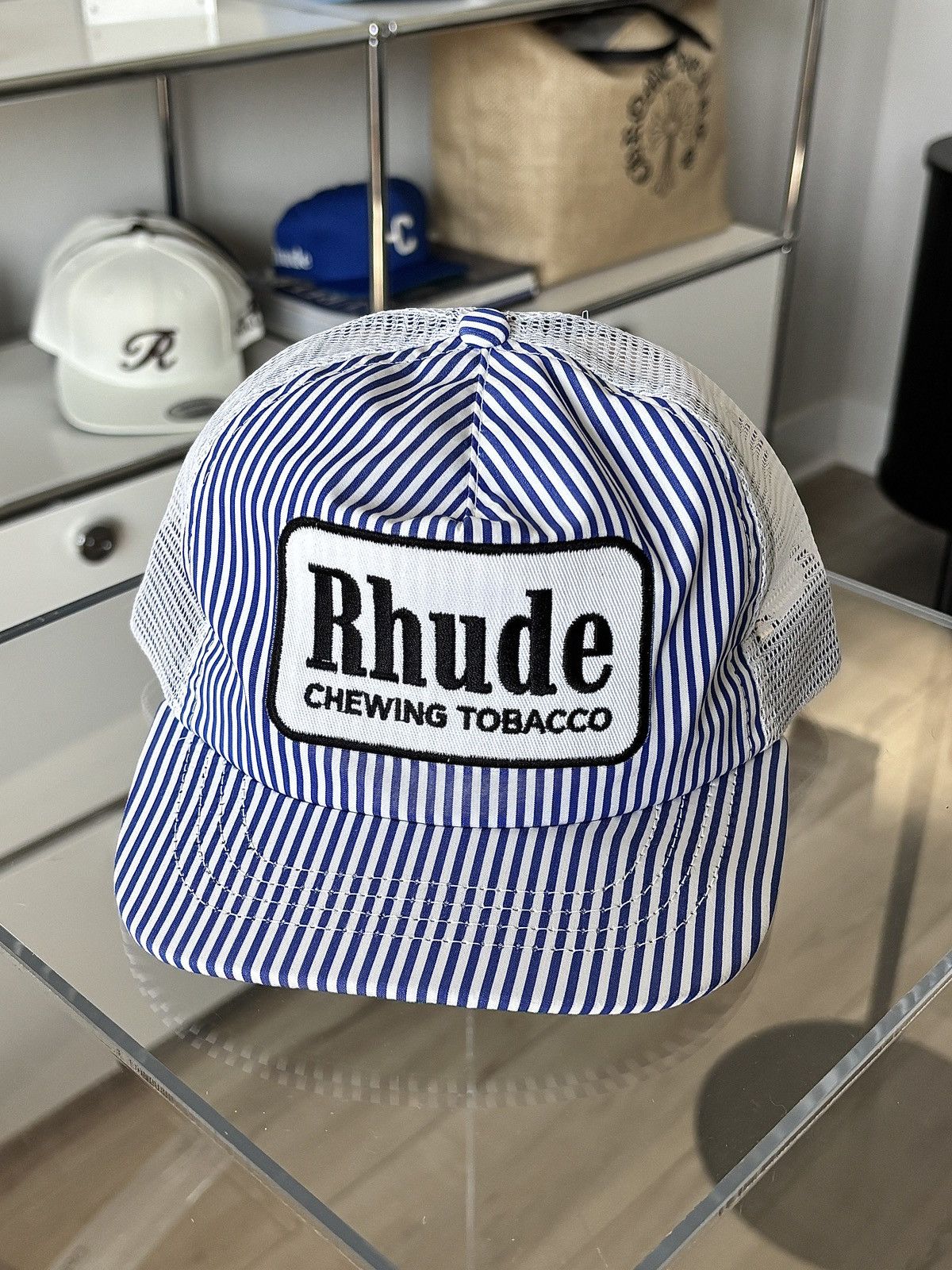 Rhude RHUDE | STRIPED TOBACCO PATCH HAT Size ONE SIZE - 2 Thumbnail