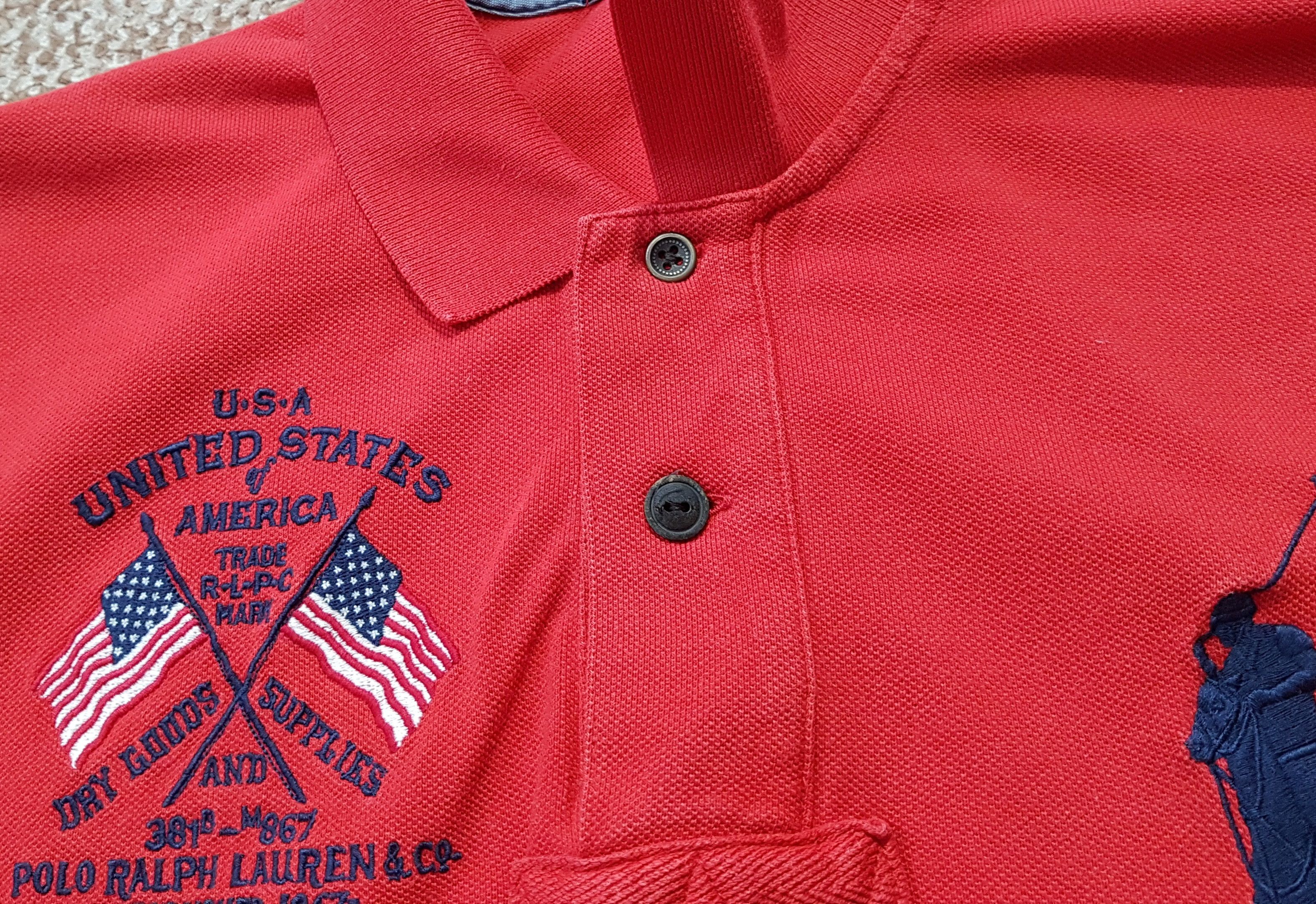 Polo Ralph Lauren Vintage Ralph Lauren Polo Shirt USA Big Logo sz M Size US M / EU 48-50 / 2 - 5 Thumbnail