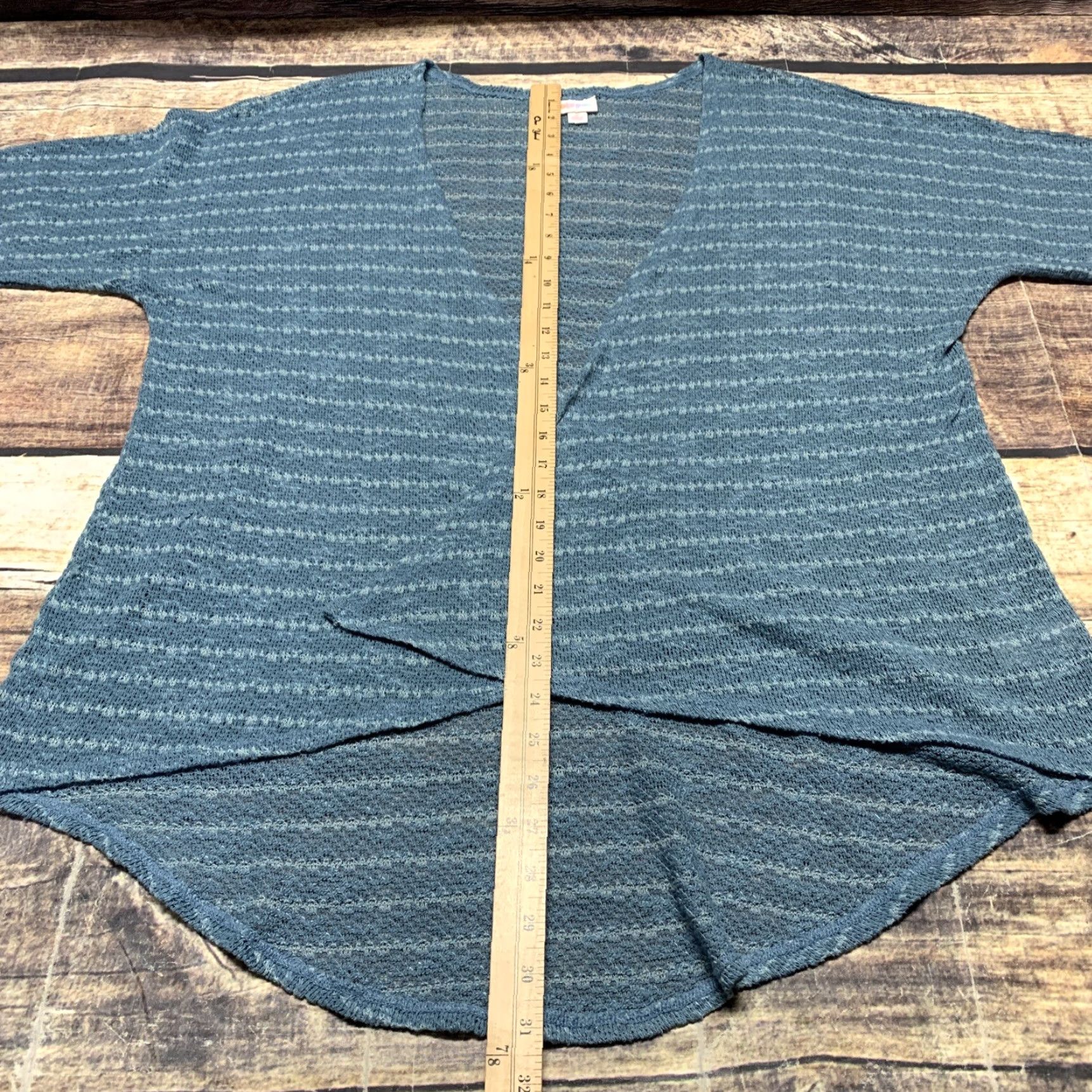 Vintage LULAROE Cardigan Teal Open Shrug 3/4 Sleeve Sweater Women Size S Size S / US 4 / IT 40 - 4 Thumbnail