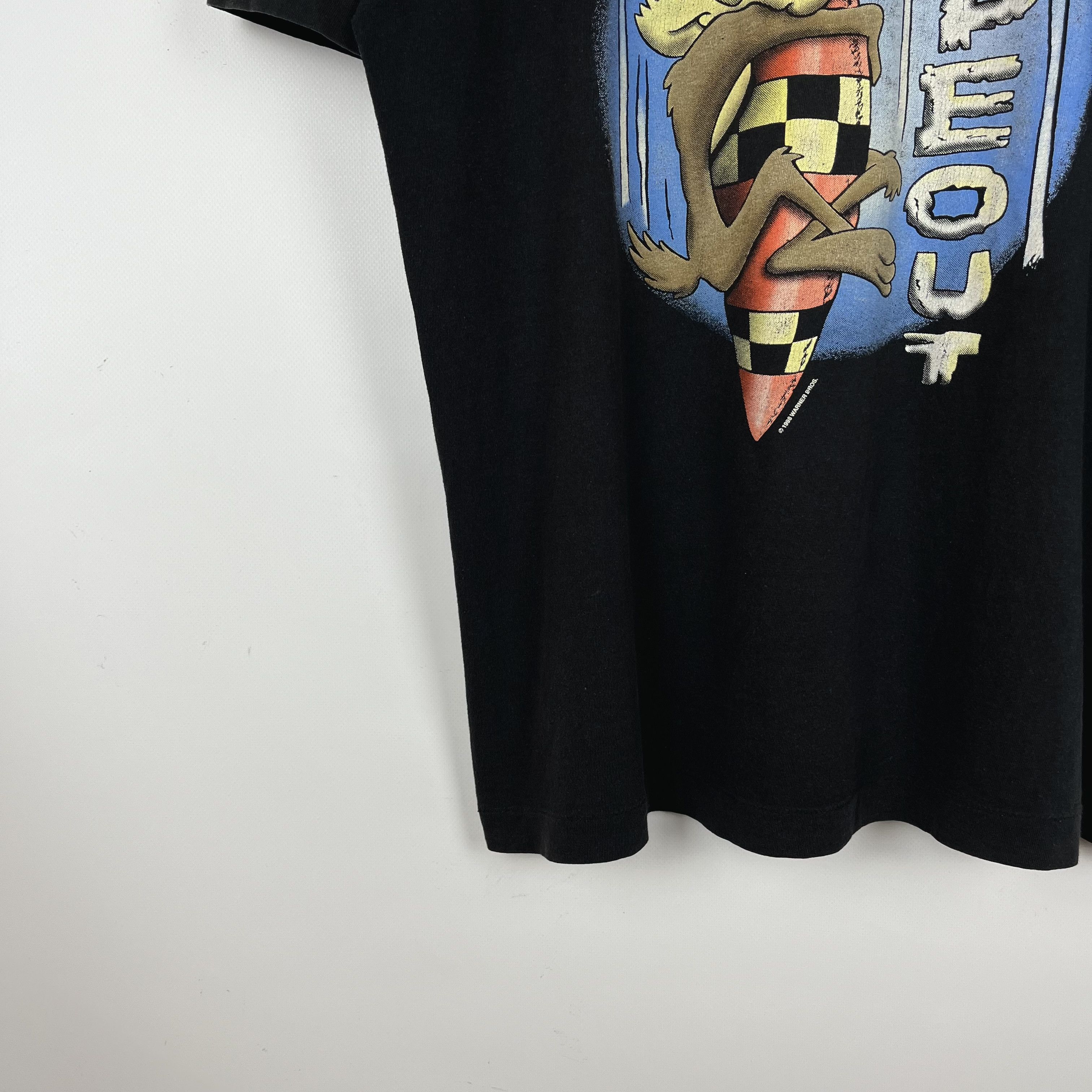 Warner Bros Vintage Warner Bros Wile E Coyote Cartoon T Shirt 1998 Size US L / EU 52-54 / 3 - 4 Thumbnail