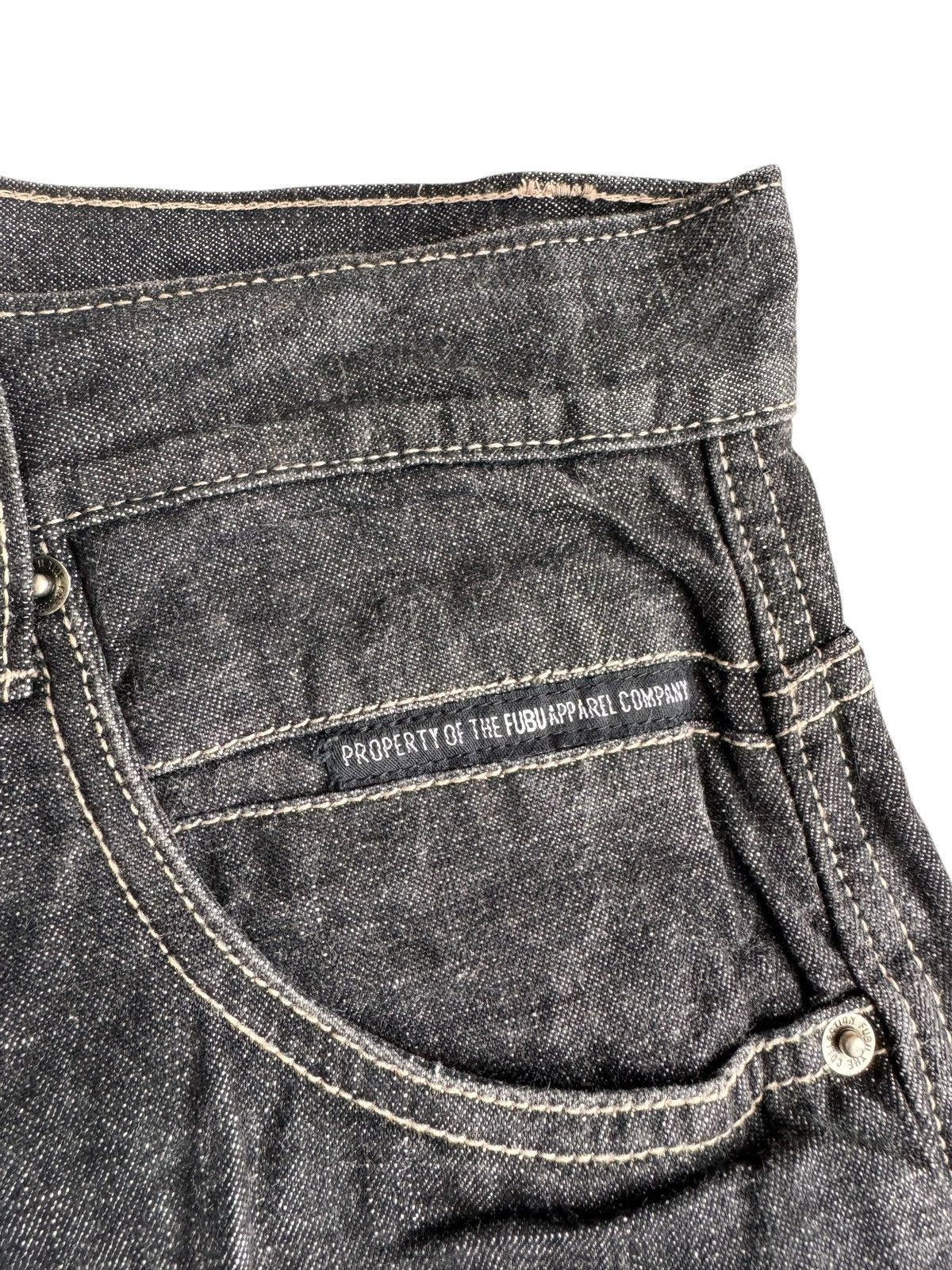 Fubu 🔥Vintage Japanese Brand Fubu Baggy Style Jeans Size US 34 / EU 50 - 8 Thumbnail