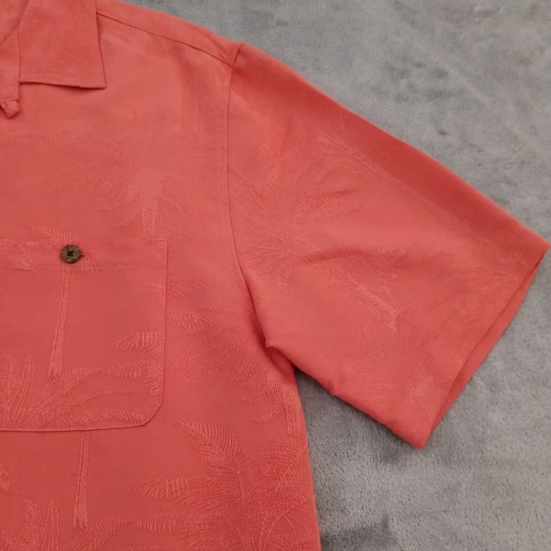 Pinko Joe Marlin Shirt Mens L Pink Floral Short Sleeve Button Up Rayon Size US L / EU 52-54 / 3 - 3 Thumbnail