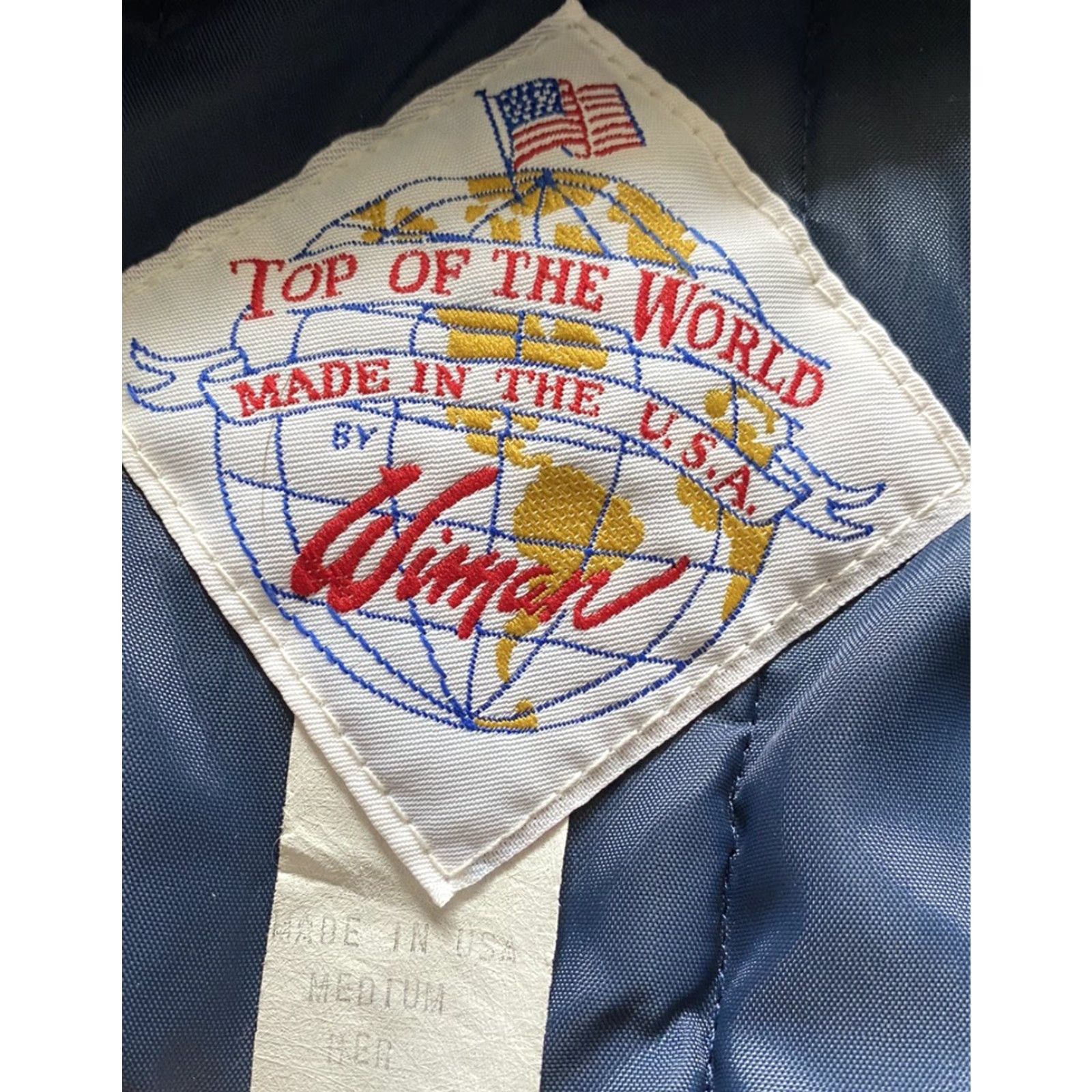 Top Of The World VINTAGE Top Of The World Jacket Coat Women’s Medium Made In USA Blue Size M / US 6-8 / IT 42-44 - 4 Thumbnail