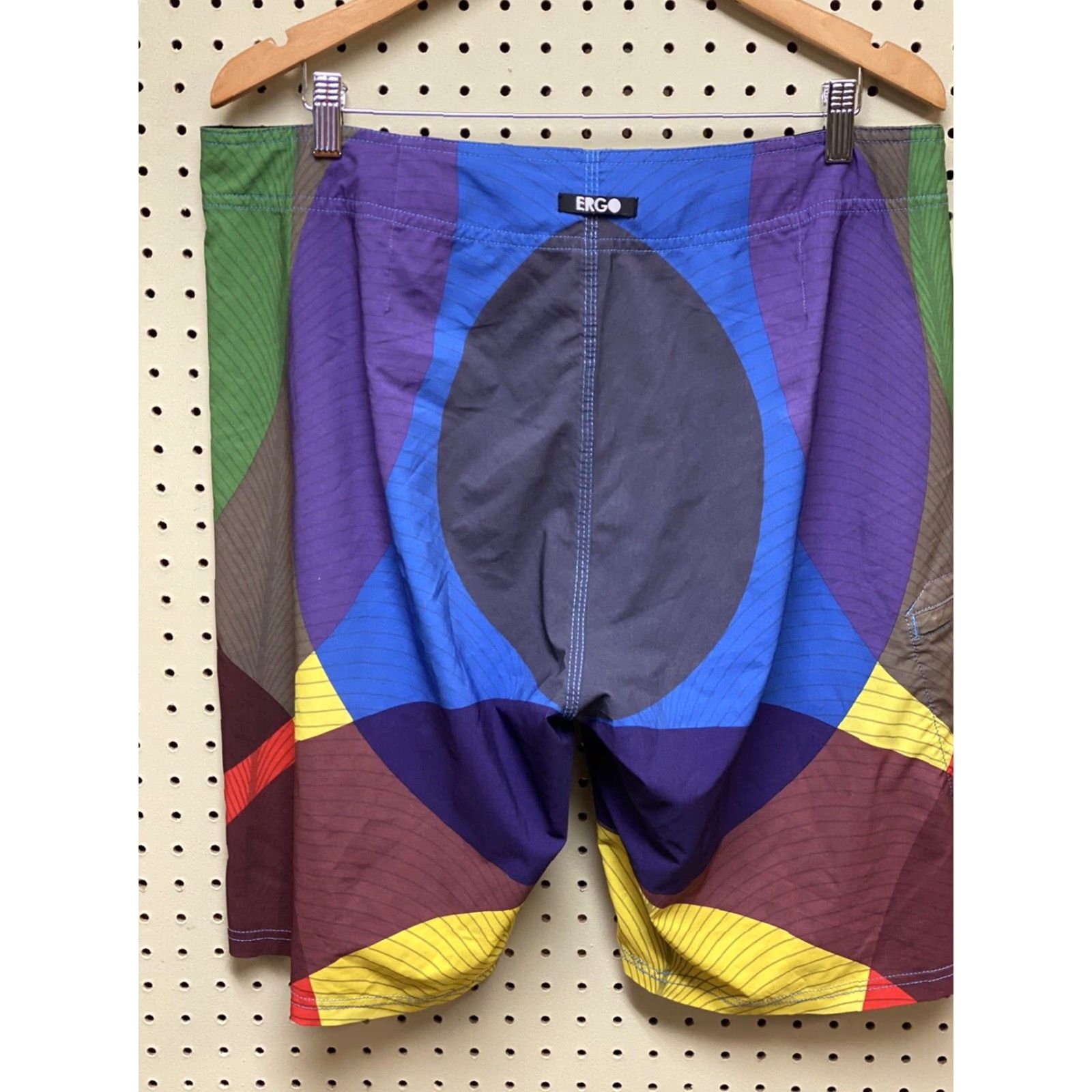 Swims Ergo Mens Board Shorts 38 Surf Beach Swim Short Multicolor Stretch Polyester Spandex Regular Bottom Mens Size US 38 / EU 54 - 2 Thumbnail
