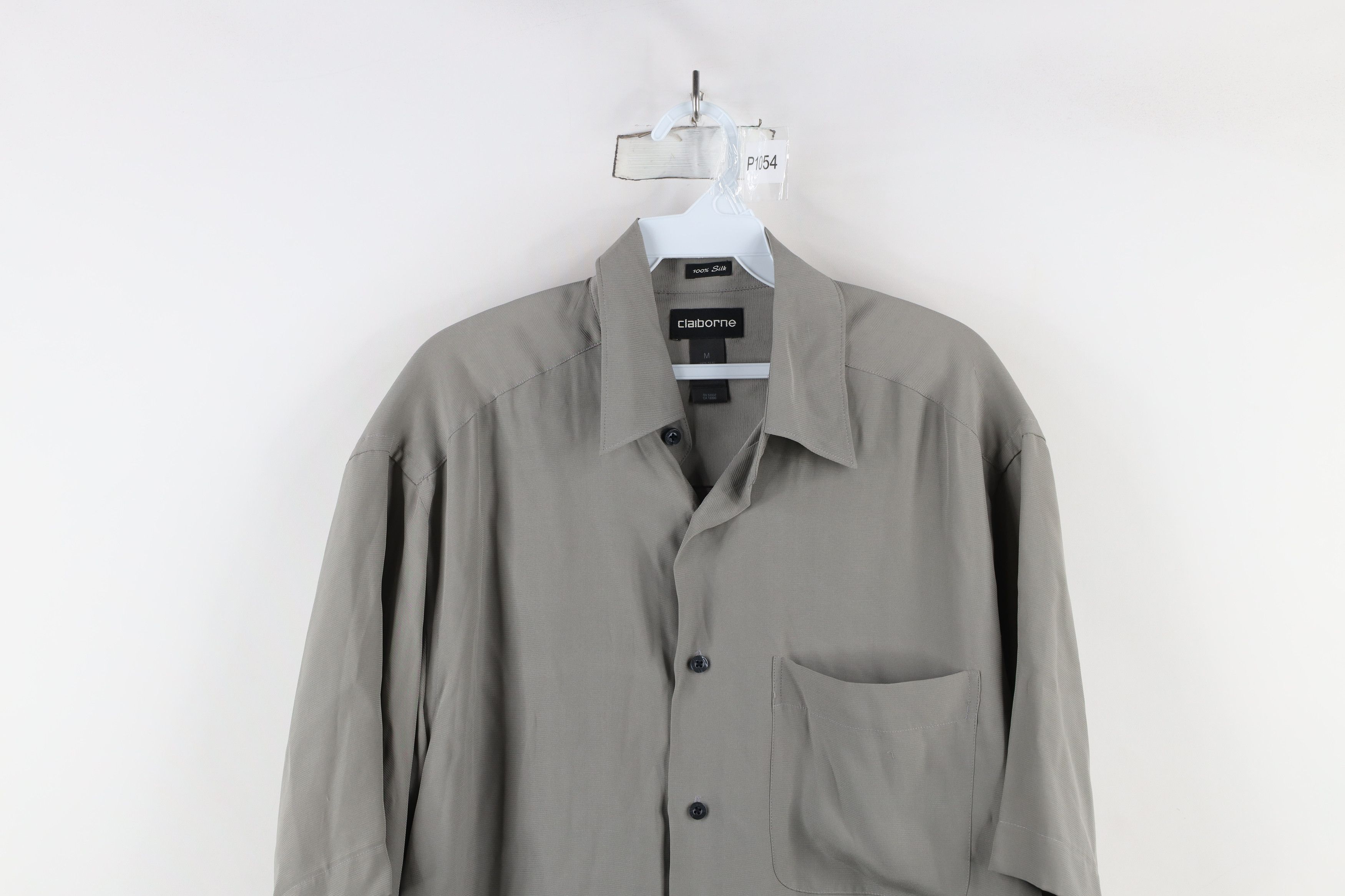 Vintage Vintage 90s Streetwear Silk Short Sleeve Button Shirt Gray Size US M / EU 48-50 / 2 - 2 Thumbnail