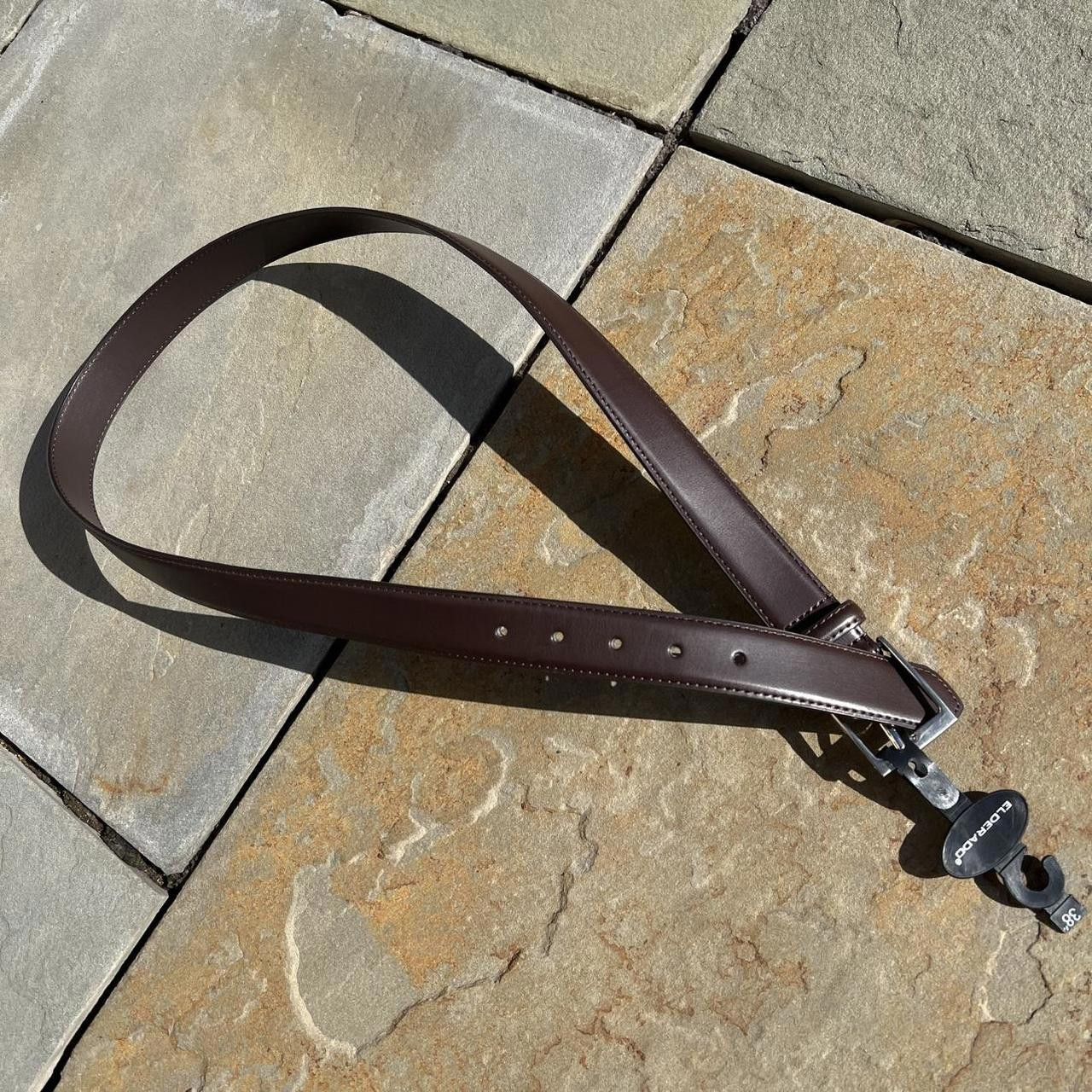 Other NWT Dark Brown Leather Belt Size ONE SIZE - 1 Thumbnail