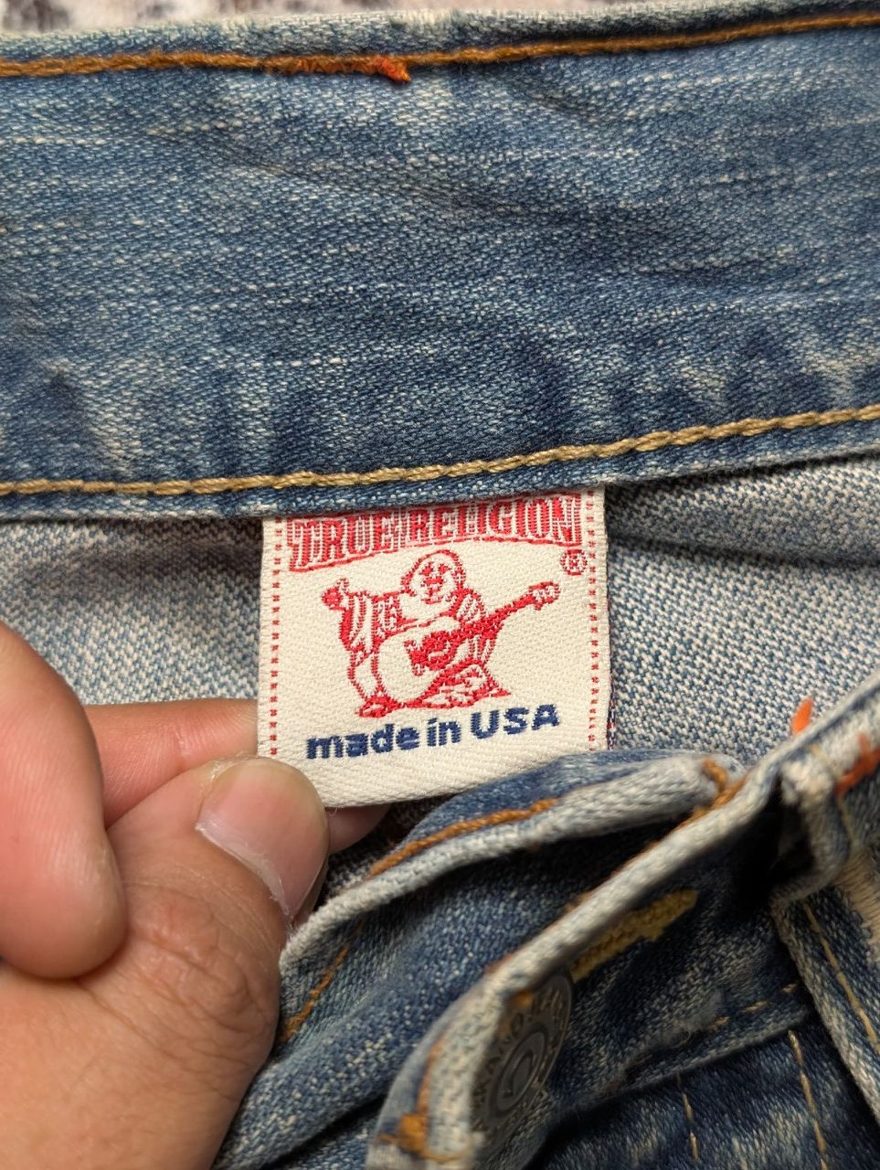 True Religion True Legion Distress Bootcut Denim Size US 31 - 13 Thumbnail