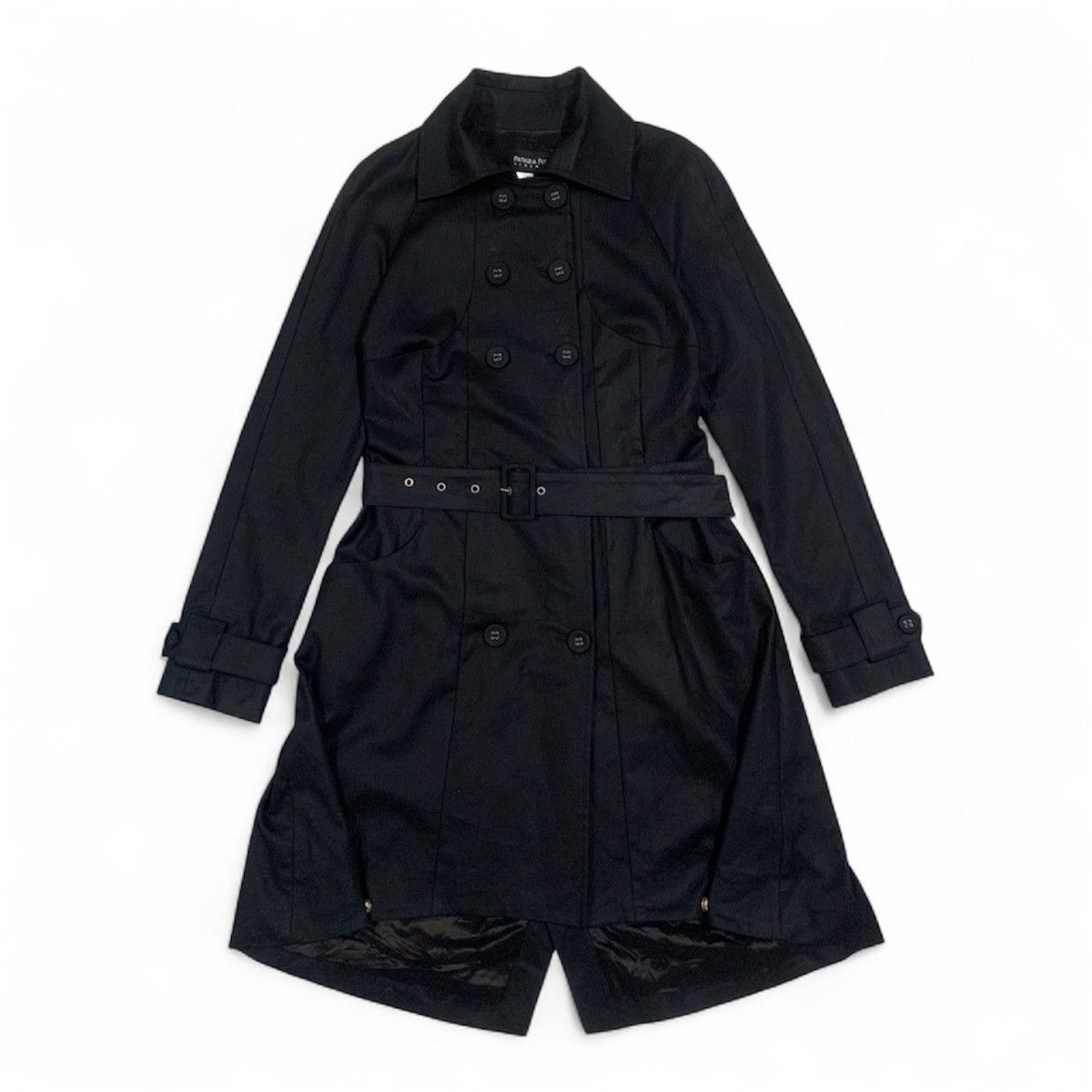 Patrizia Pepe Patrizia Pepe Double Breasted Black Trench Coat Size M / US 6-8 / IT 42-44 - 1 Thumbnail