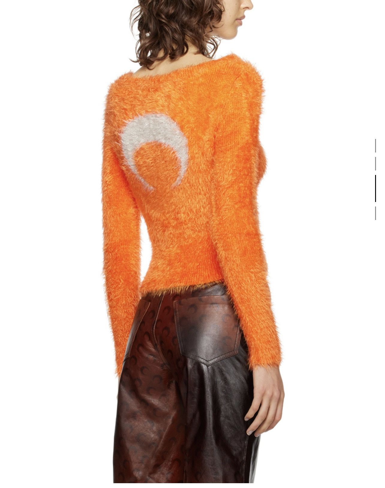 Marine Serre Marine Serre Orange Puffy Sweater Size XS / US 0-2 / IT 36-38 - 1 Thumbnail