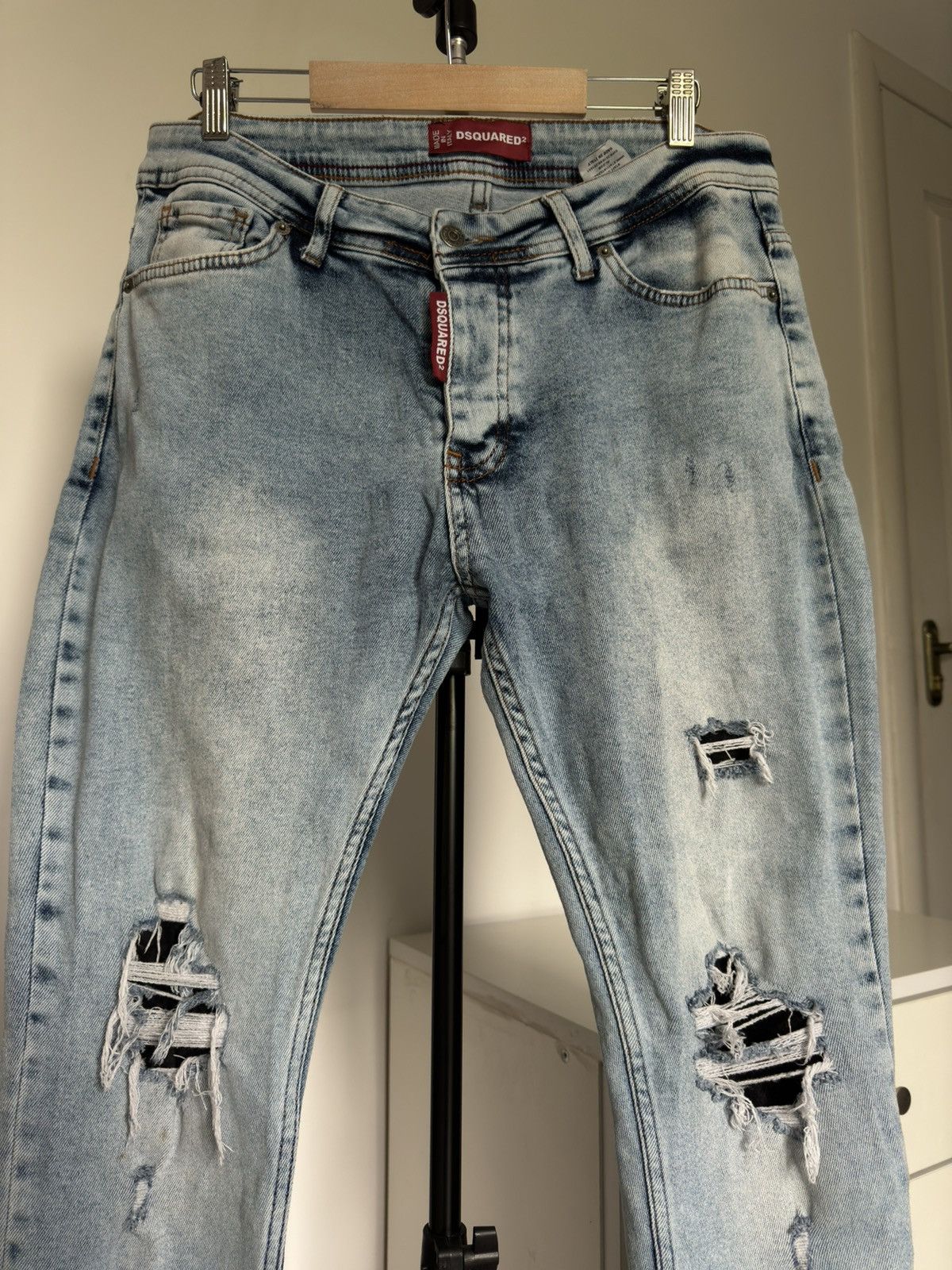 Dsquared2 Dsquared 2 Light White Blue Jeans Size US 34 / EU 50 - 10 Thumbnail