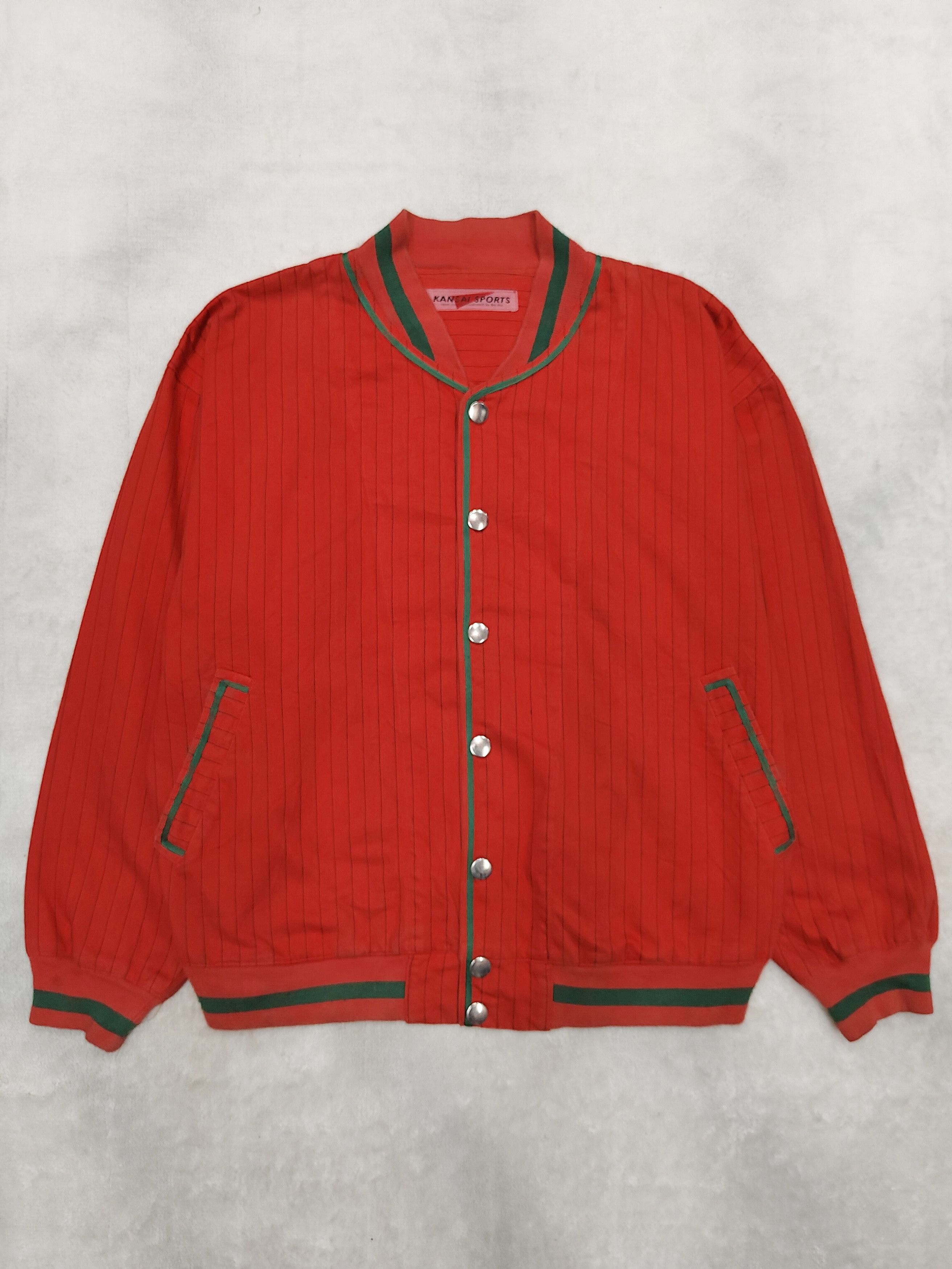 Kansai Yamamoto 80s Kansai Sport- Archived Workers Graphic Varsity Jacket Size US L / EU 52-54 / 3 - 3 Thumbnail