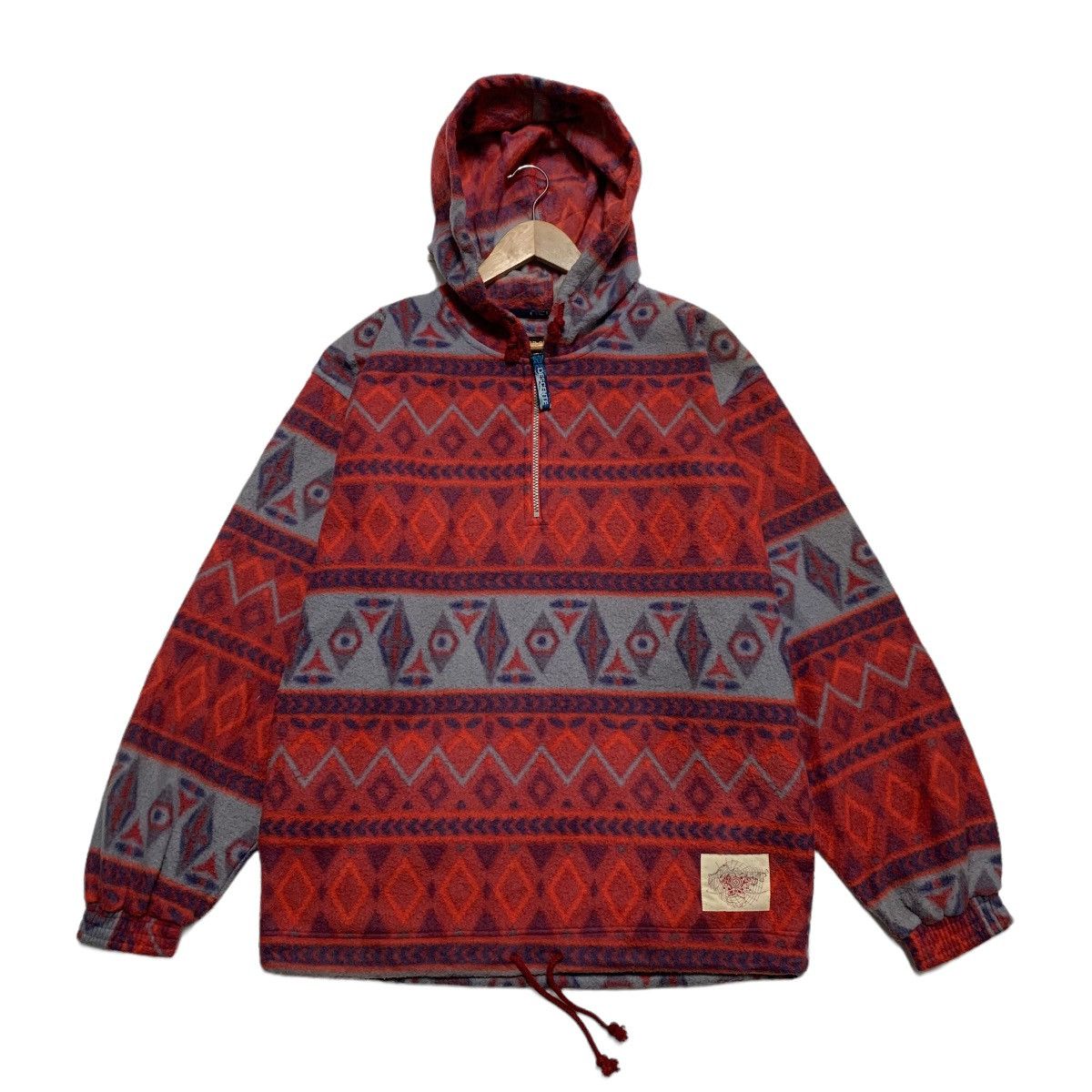 Descente Vintage Descente Navajo Aztech Hoodie Size US L / EU 52-54 / 3 - 1 Thumbnail
