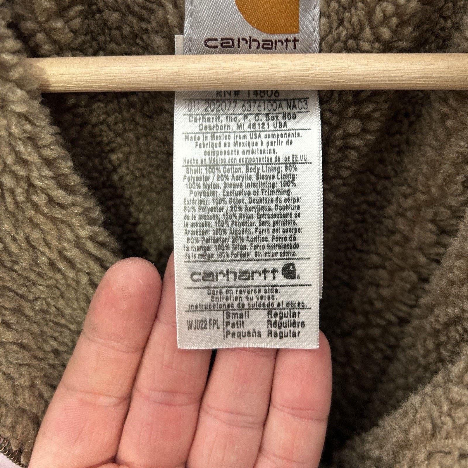 Carhartt Carhartt Sherpa-Lined Canyon Jacket “Light Pink” WJ022 FPL Size S / US 4 / IT 40 - 10 Thumbnail