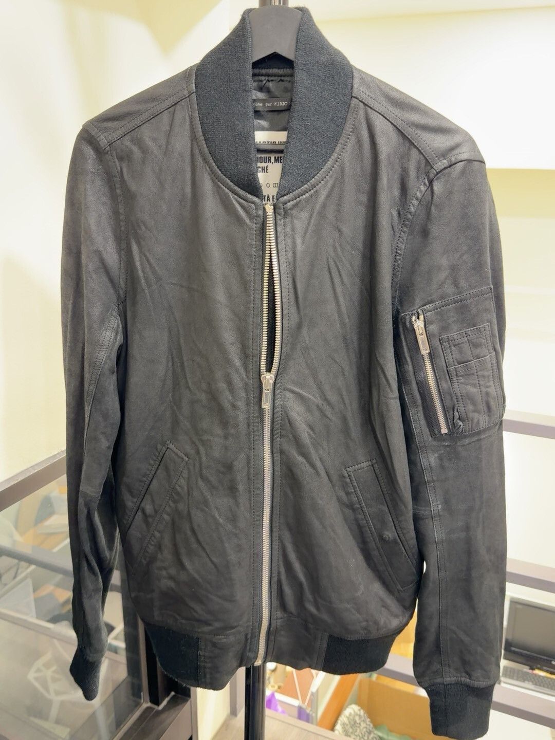 Gene Par Yukio Mishiba Yukio Mishiba Black Leather Jacket L Size Size US L / EU 52-54 / 3 - 1 Thumbnail