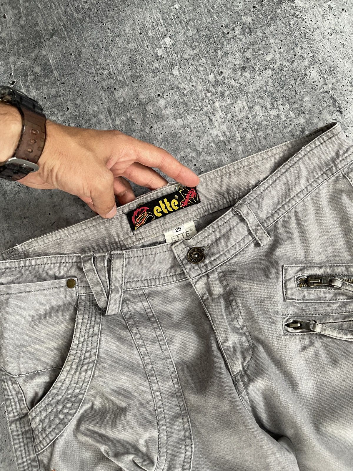Vintage Vintage ETTE Cargo Pants Size 29 Size 29" - 8 Thumbnail