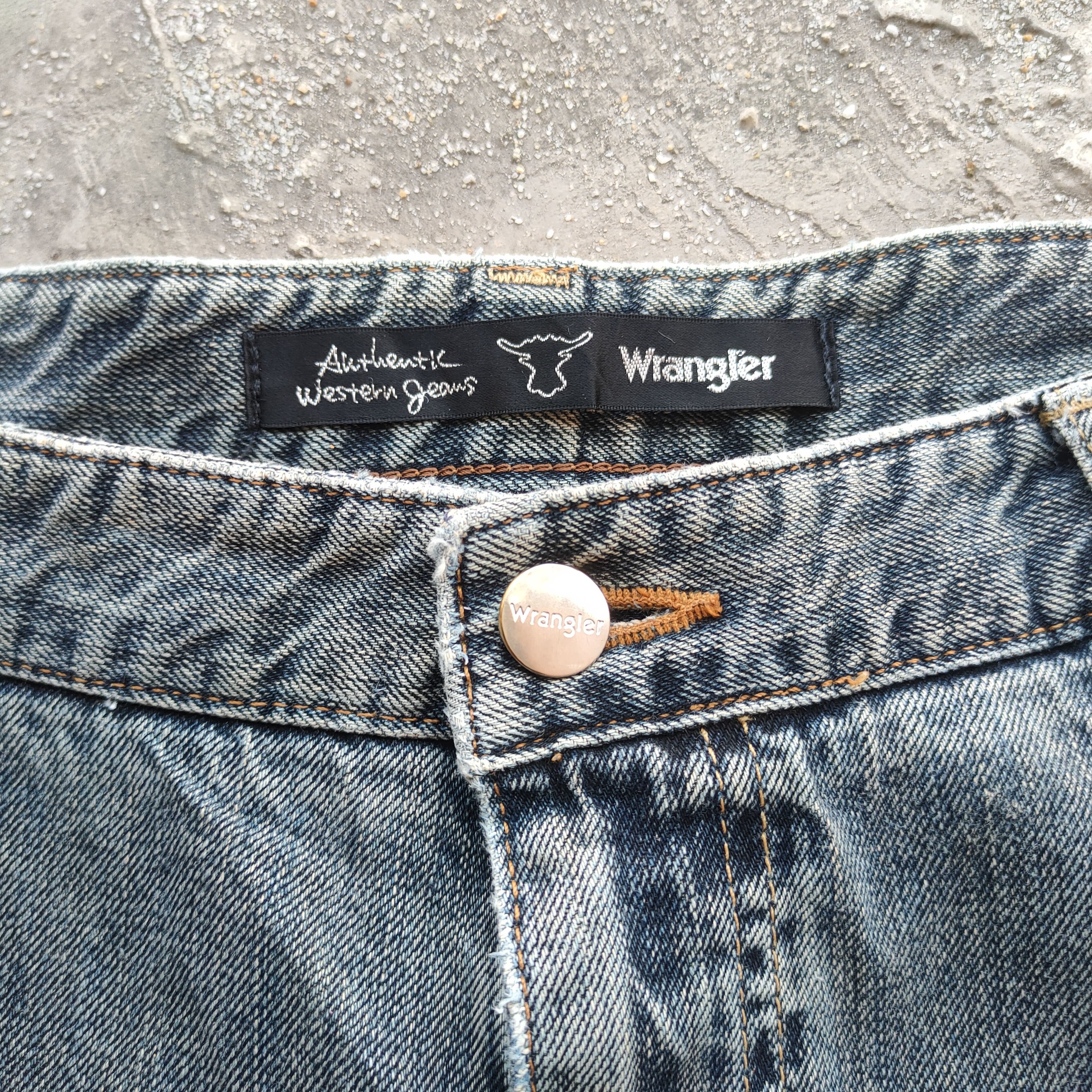 Jean × Vintage × Wrangler W38 VINTAGE WRANGLER FADED DISTRESSED JEANS PANTS Size US 38 / EU 54 - 6 Thumbnail