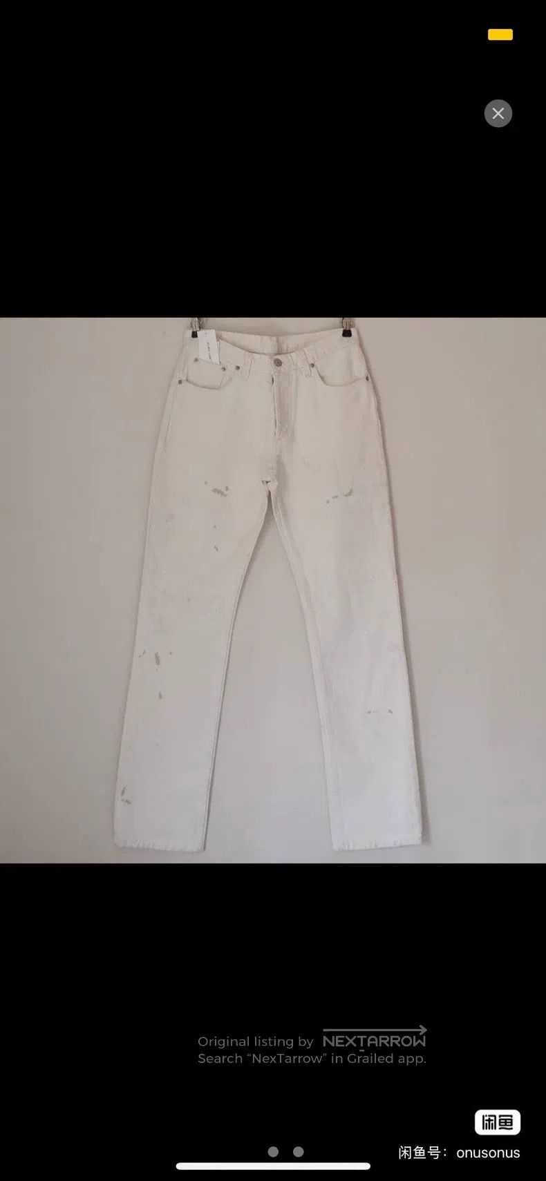 Helmut Lang Helmut Lang 1998 painter jean Size US 29 - 2 Thumbnail