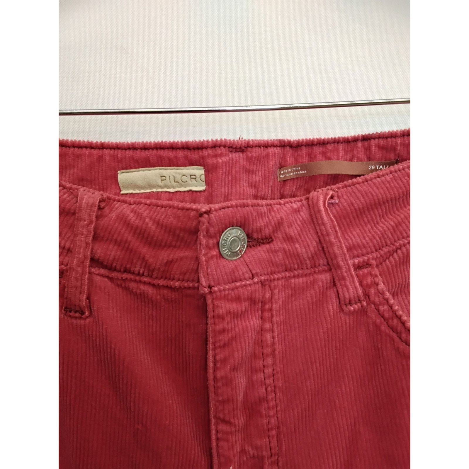Anthropologie Anthropologie Pilcro Corduroy Pants Women's 29 Tall Pink NWT Size 29" - 4 Thumbnail