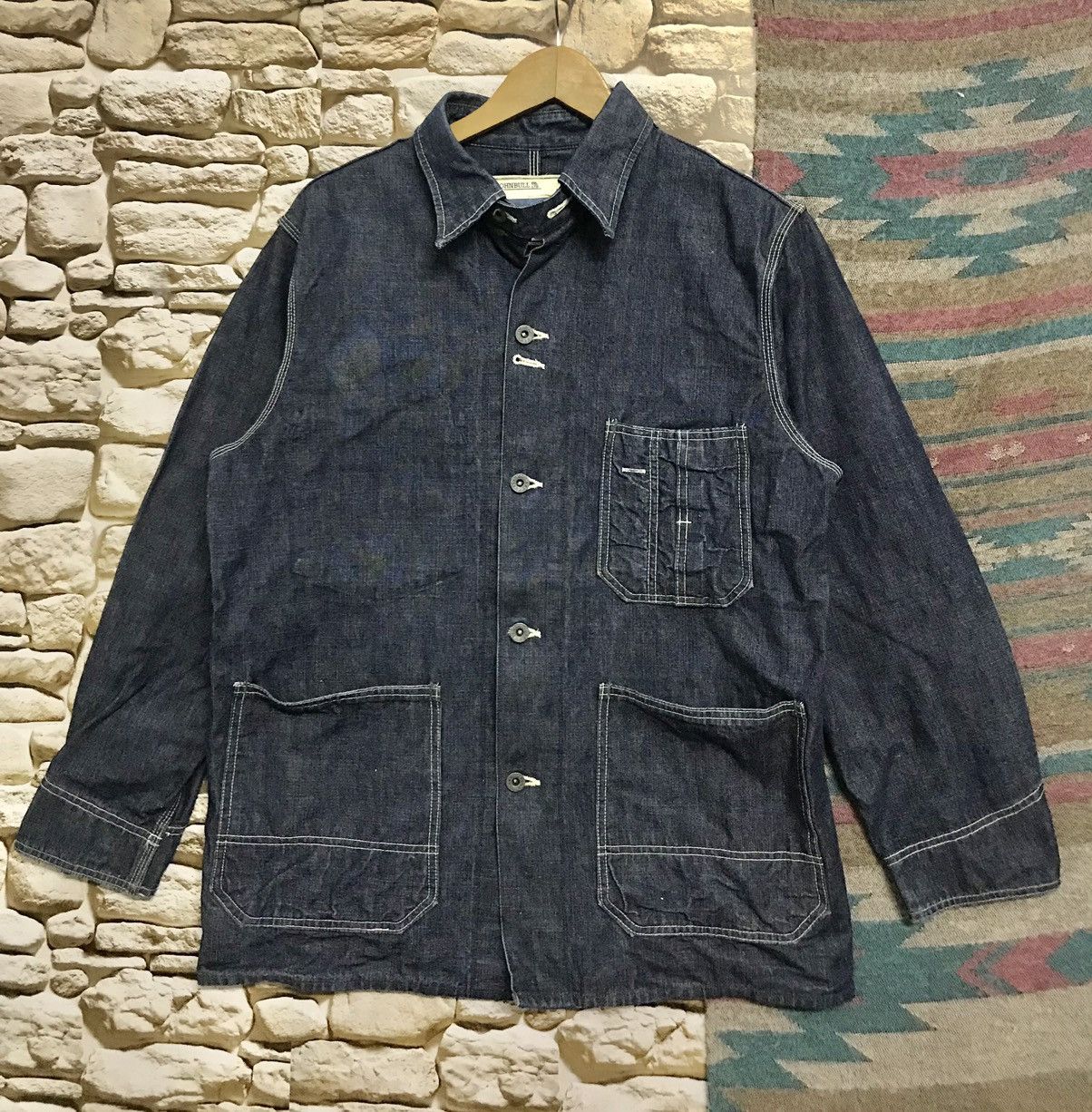 Japanese Brand × Johnbull JohnBull Denime Maker Seldvege Chore Jacket Size US M / EU 48-50 / 2 - 1 Thumbnail